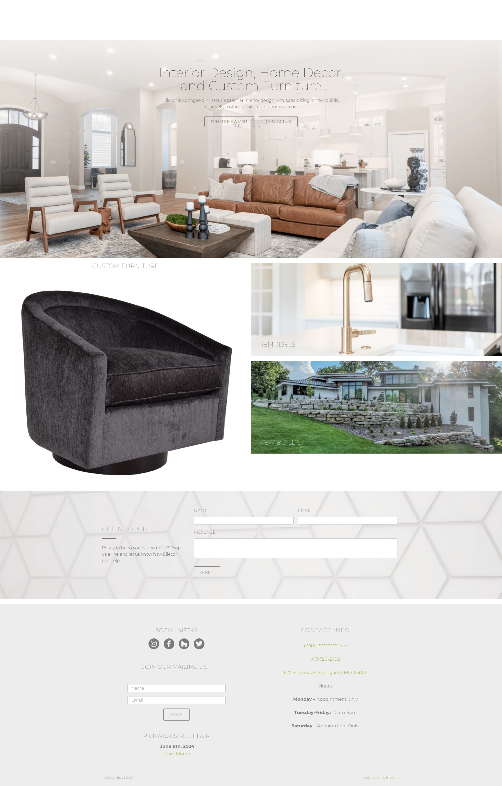 Screenshot of ellecordesign.com