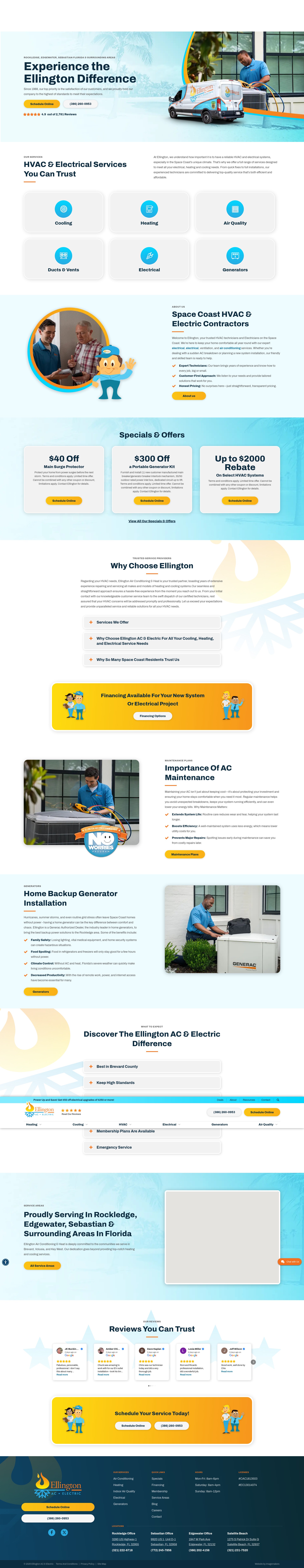 Screenshot of ellingtonac.com