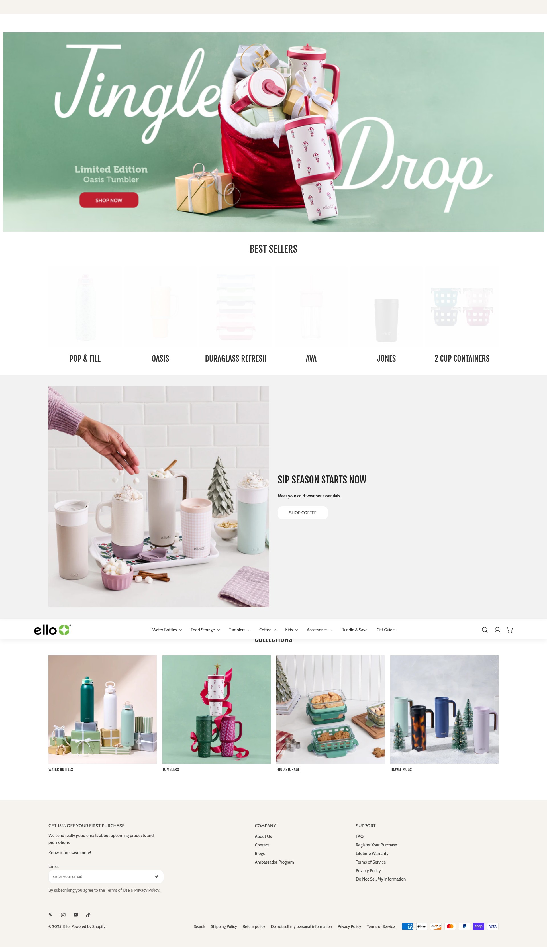 Screenshot of elloproducts.com
