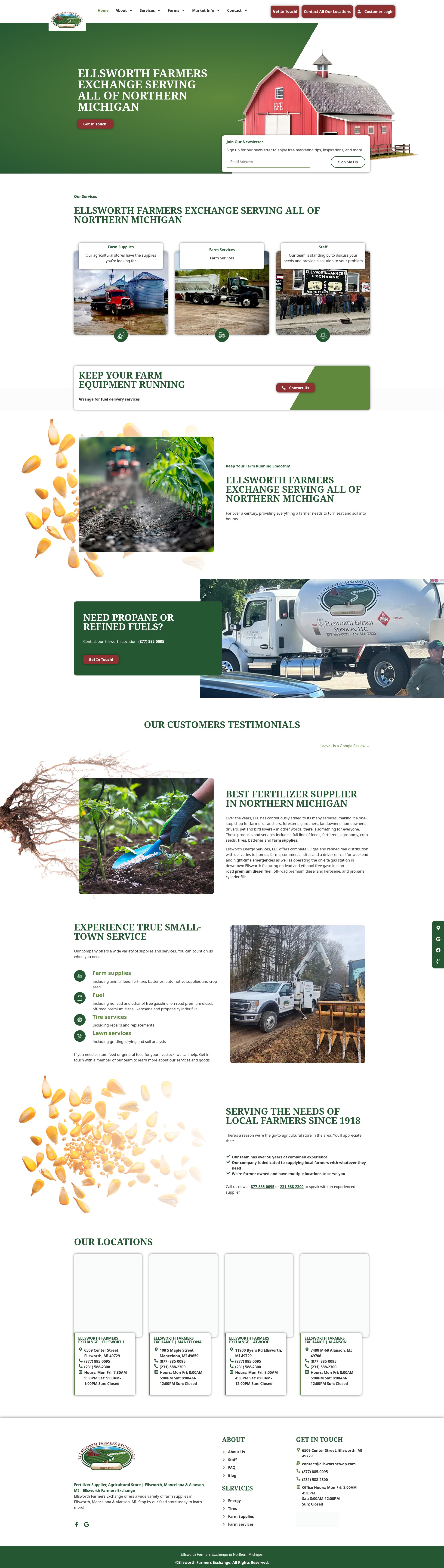 Screenshot of ellsworthco-op.com