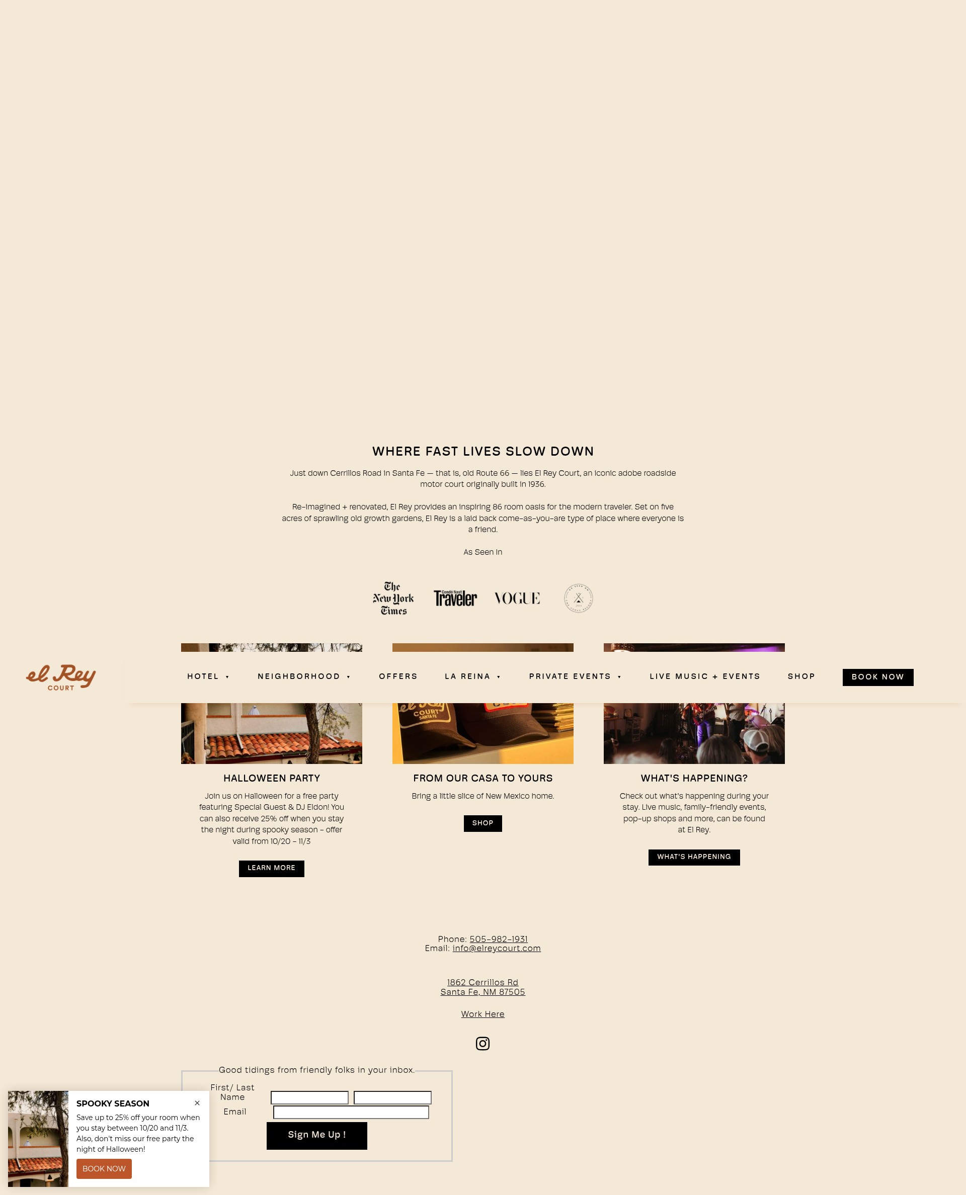 Screenshot of elreycourt.com