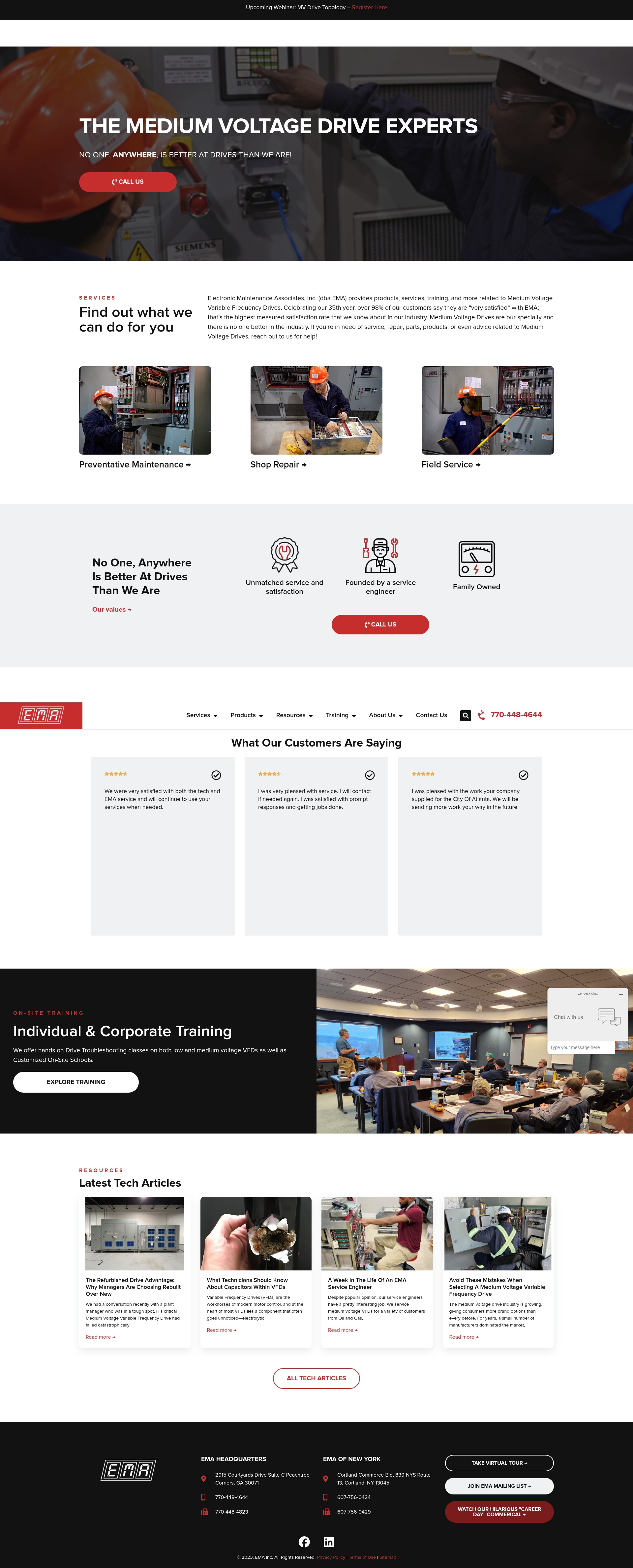 Screenshot of emainc.net