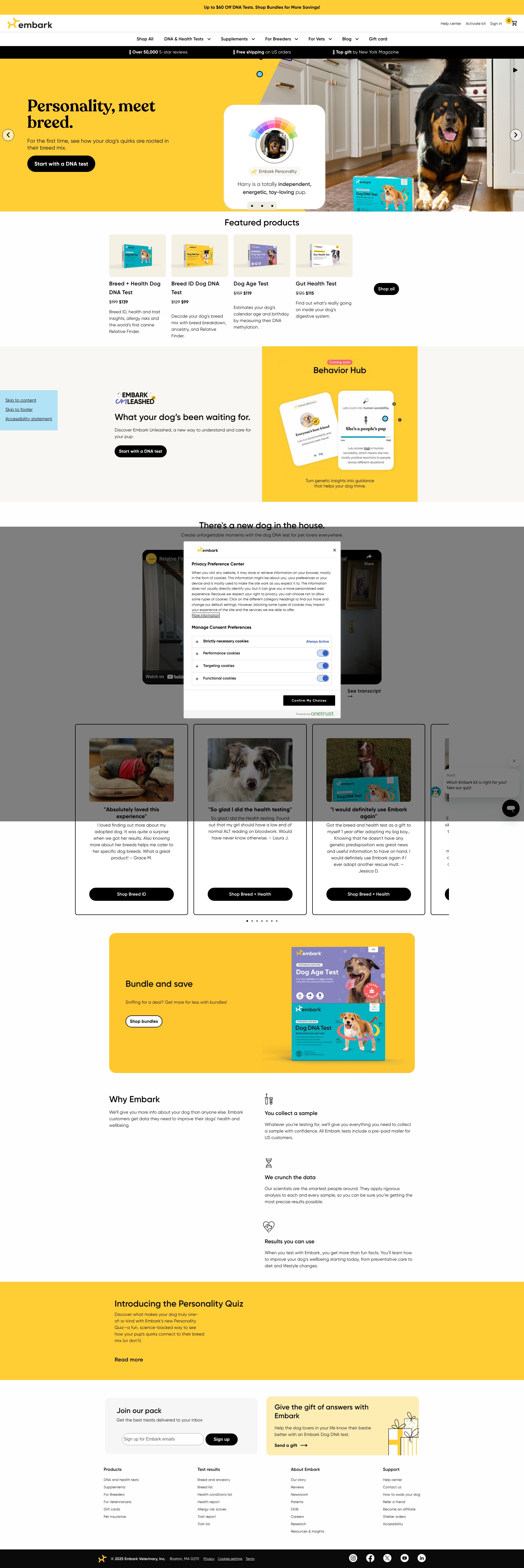 Screenshot of embarkvet.com