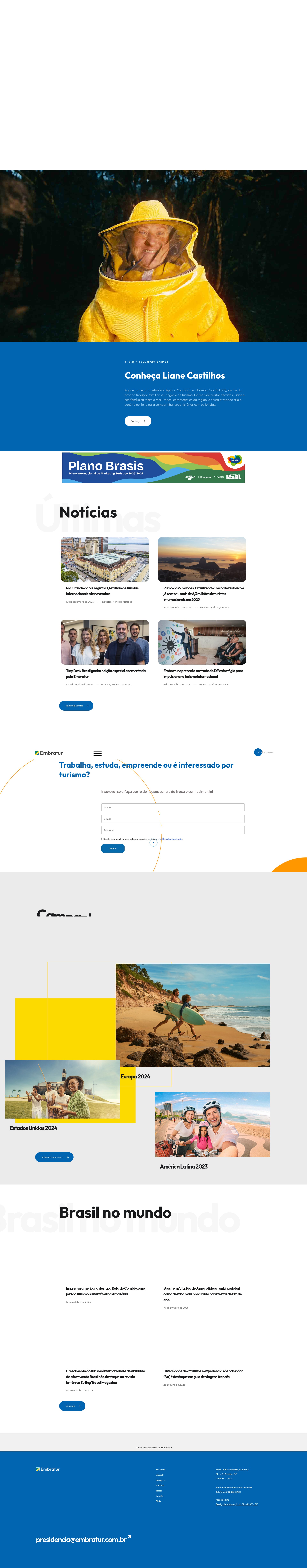 Screenshot of embratur.com.br