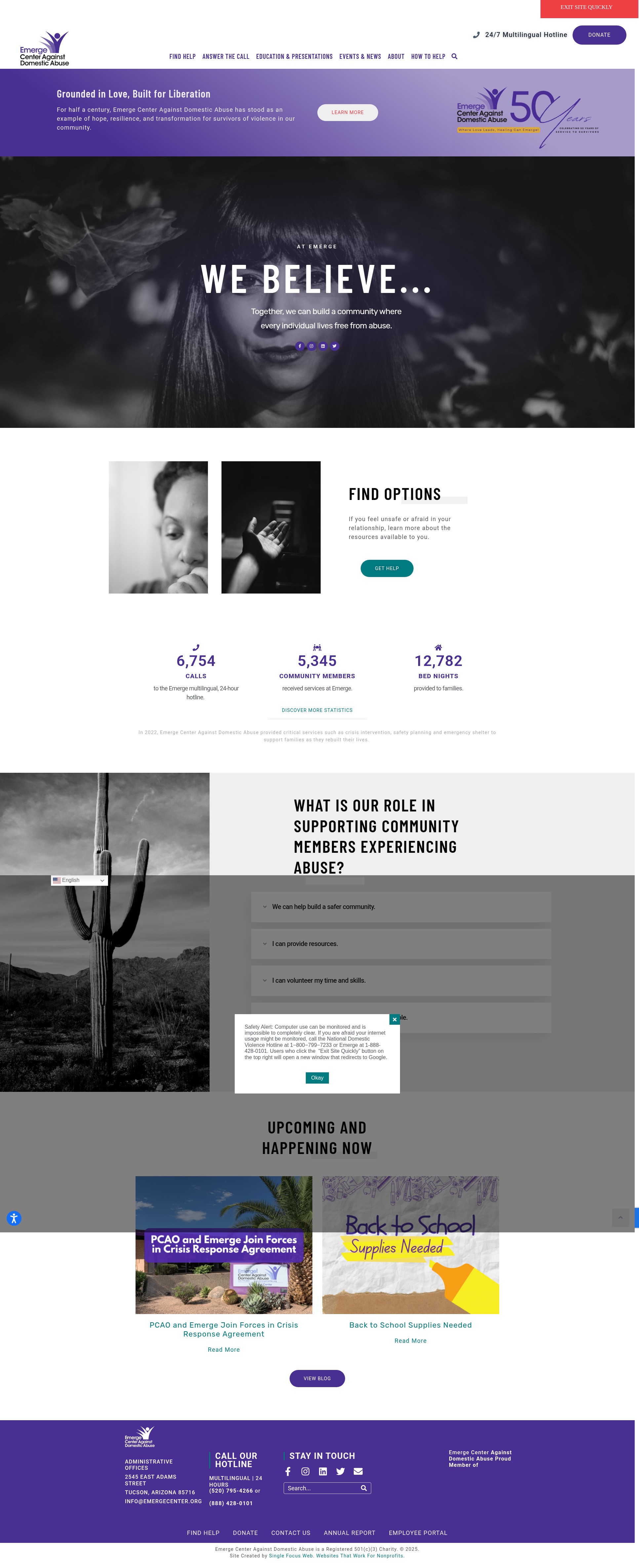 Screenshot of emergecenter.org