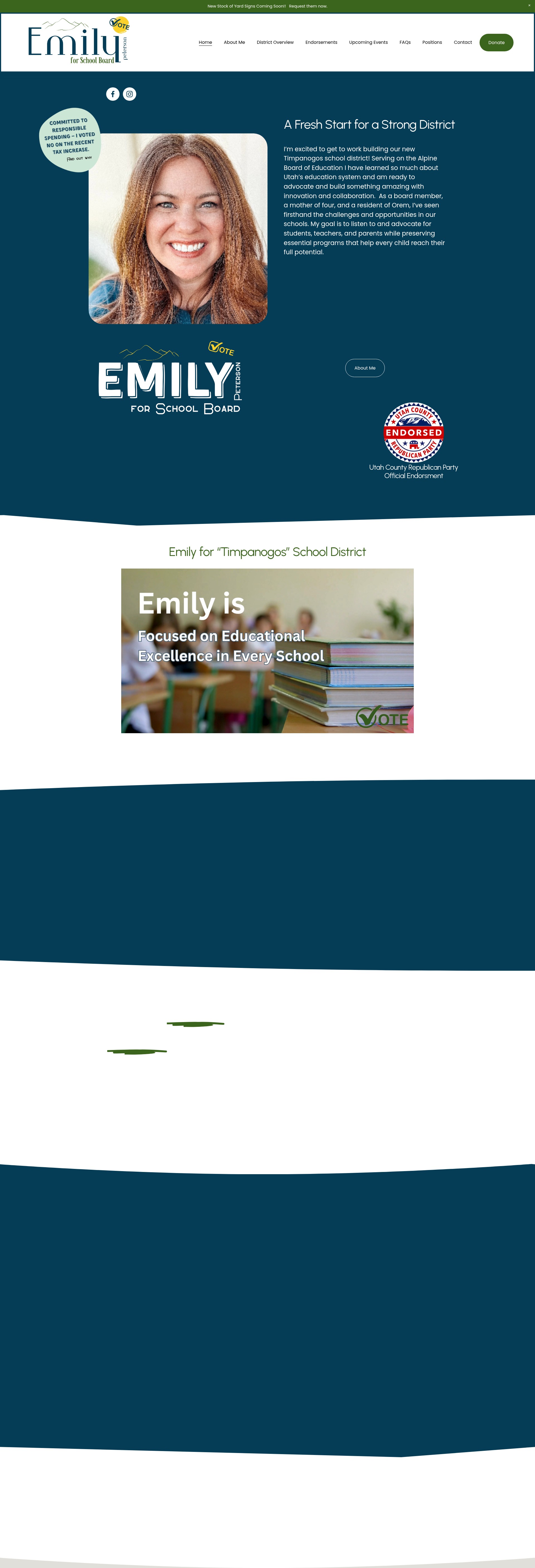 Screenshot of emilyforschoolboard.com