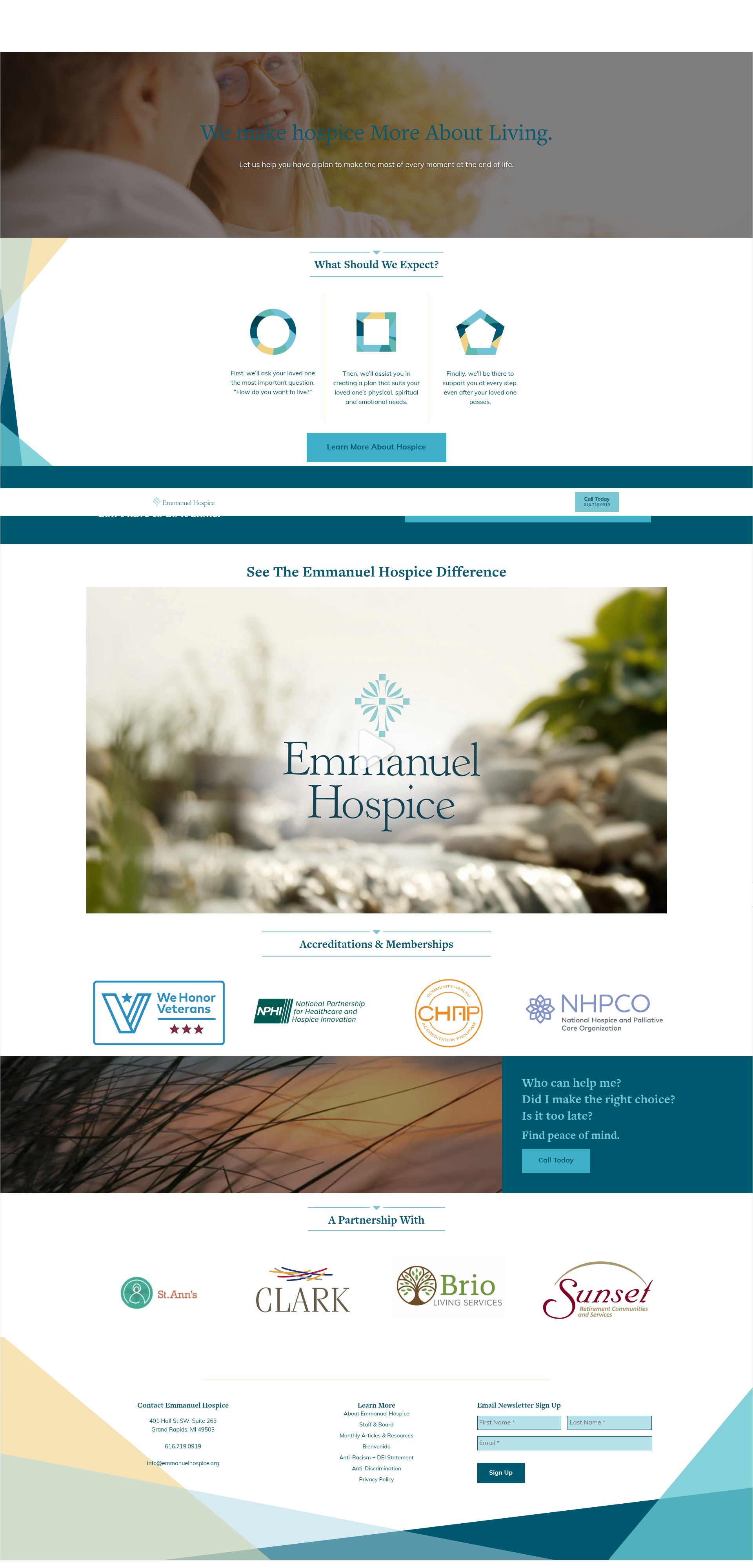 Screenshot of emmanuelhospice.org