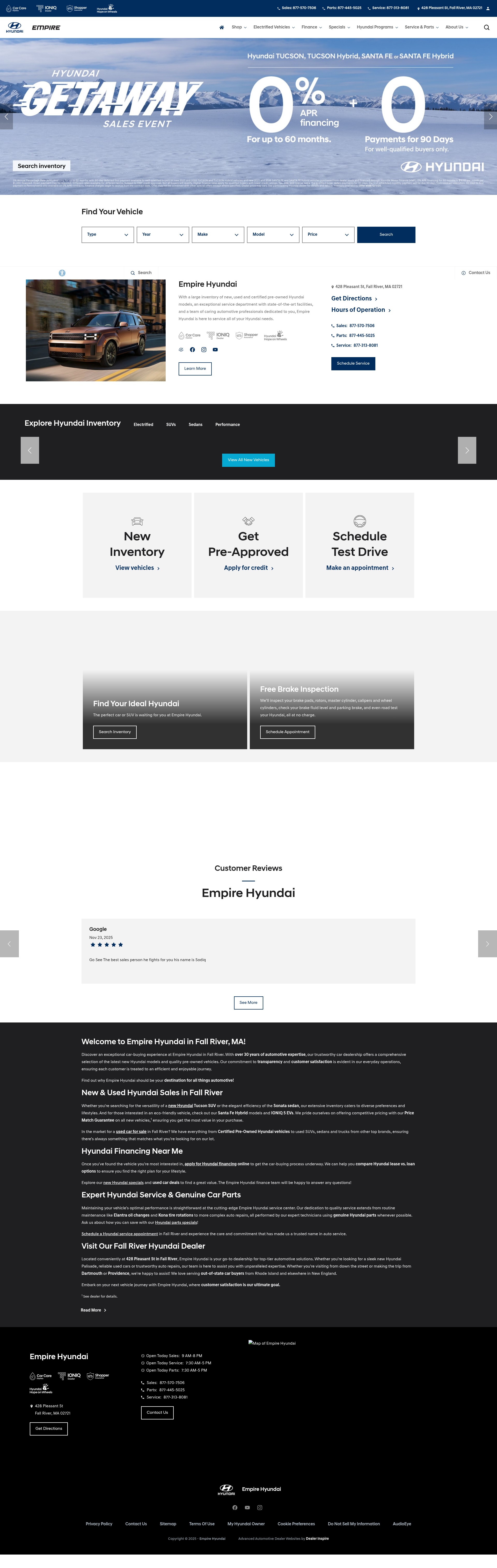 Screenshot of empirehyundai.com