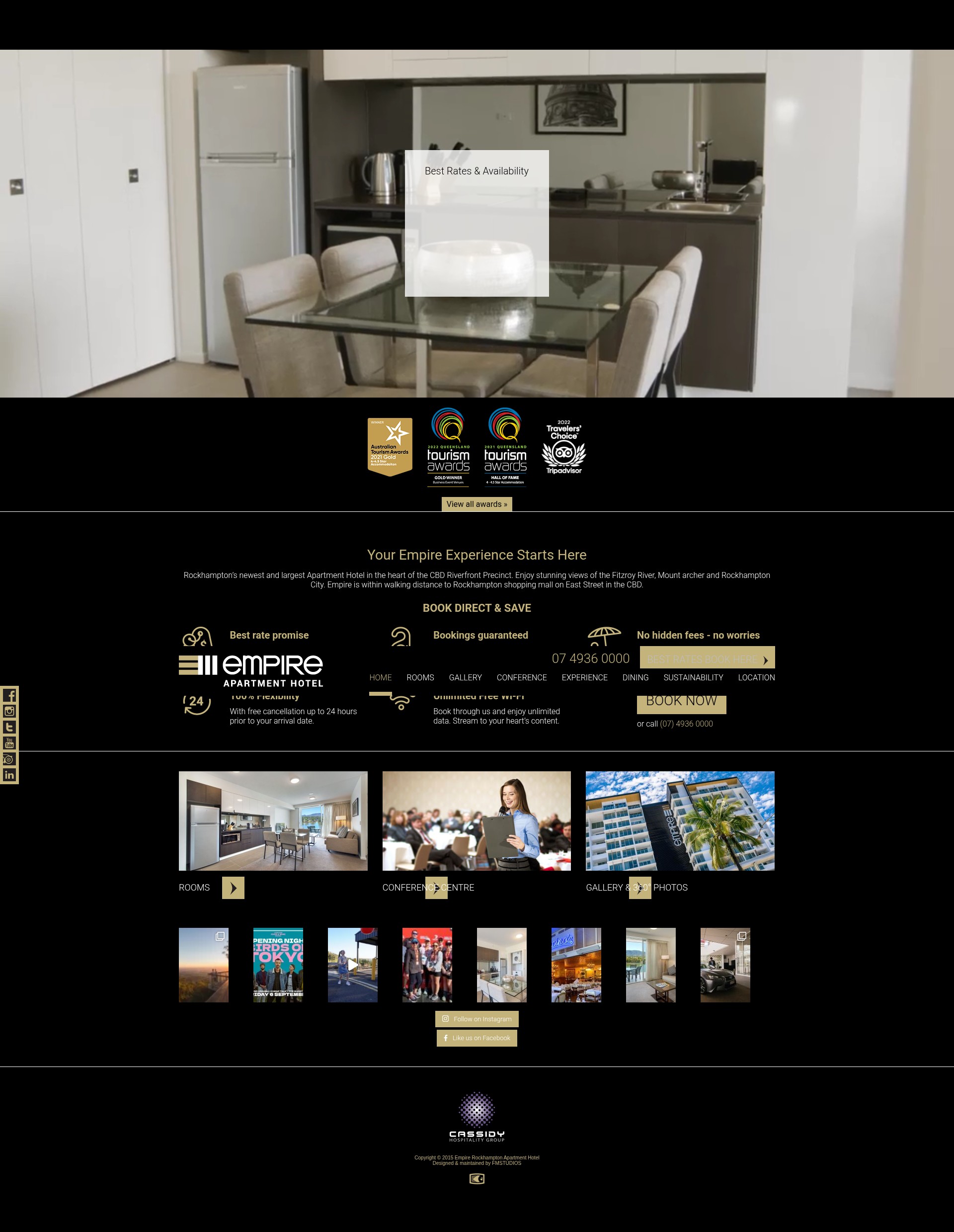 Screenshot of empirerockhampton.com.au