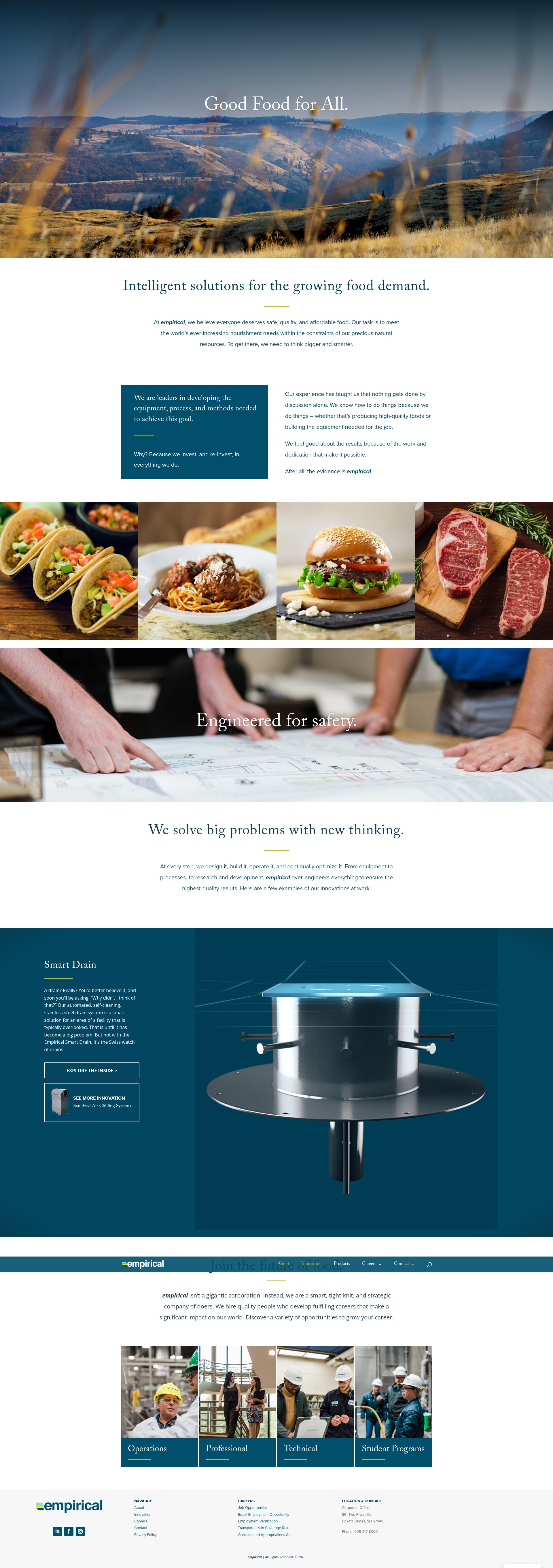 Screenshot of empiricalfoods.com