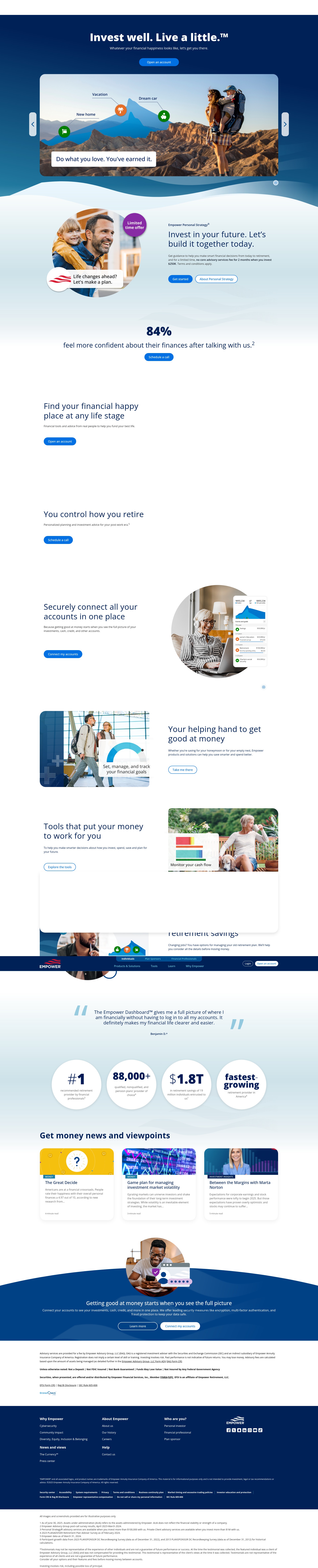 Screenshot of empower.com