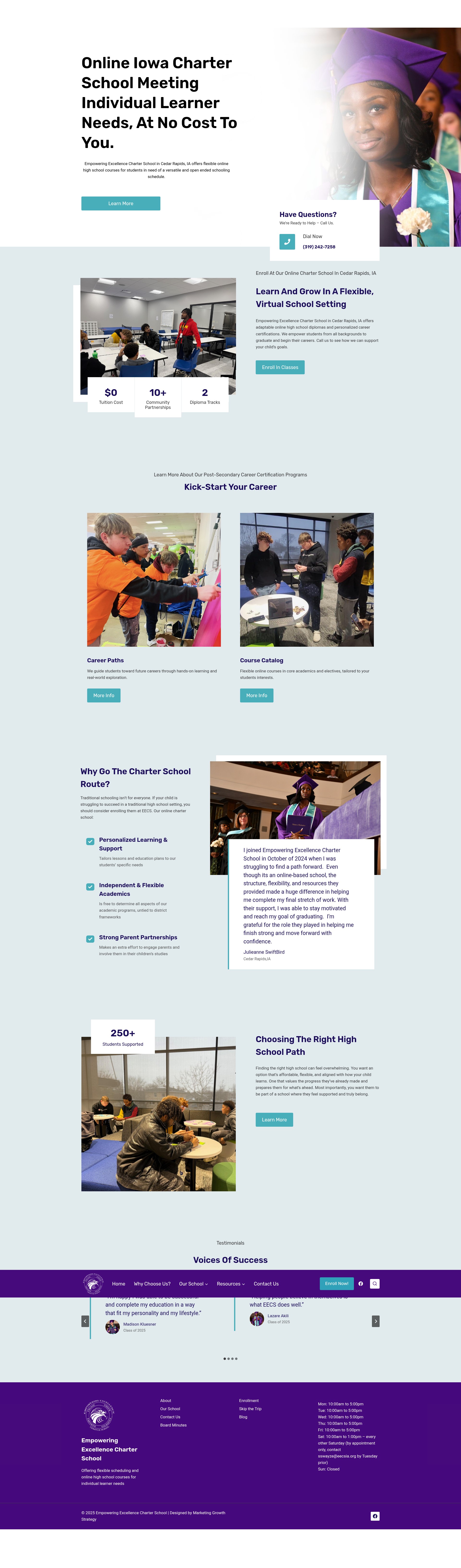 Screenshot of empoweringexcellencecs.org