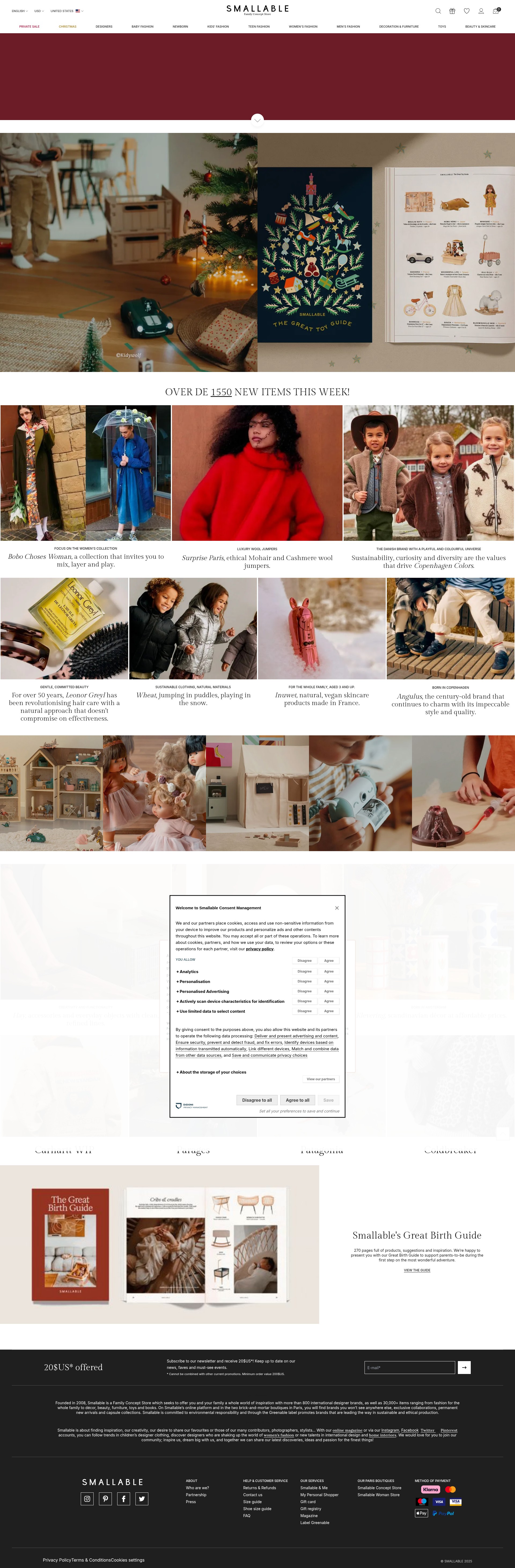 Screenshot of en.smallable.com