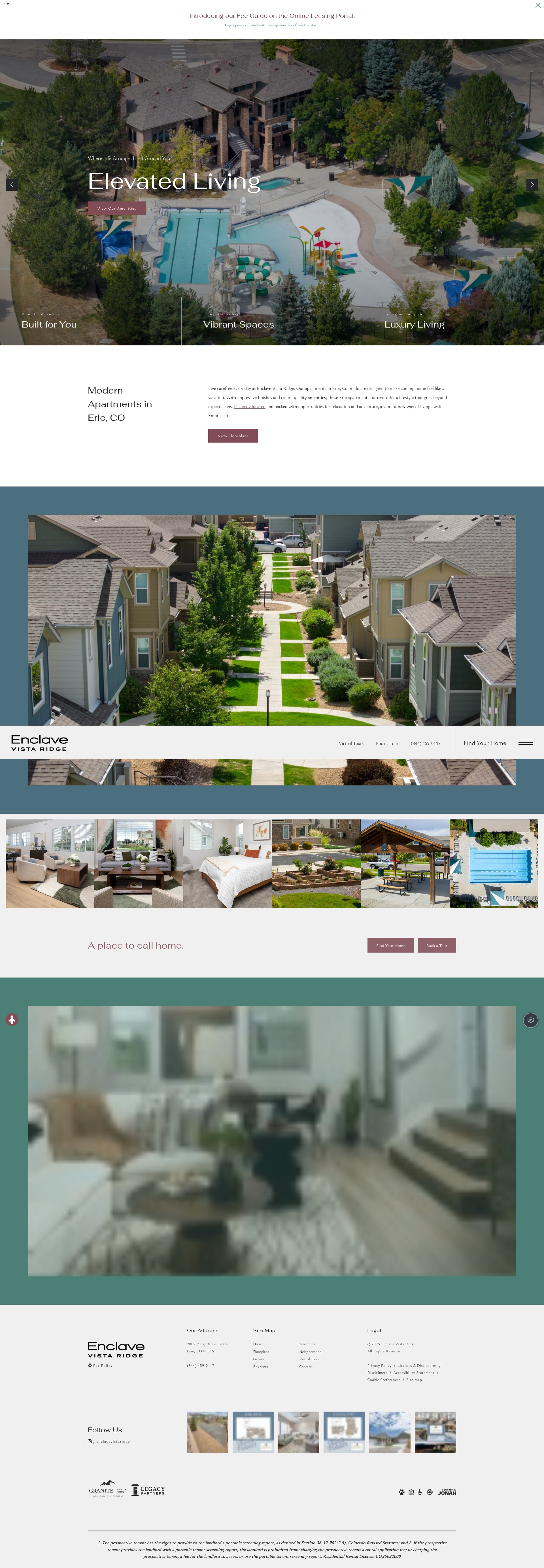 Screenshot of enclavevistaridge.com