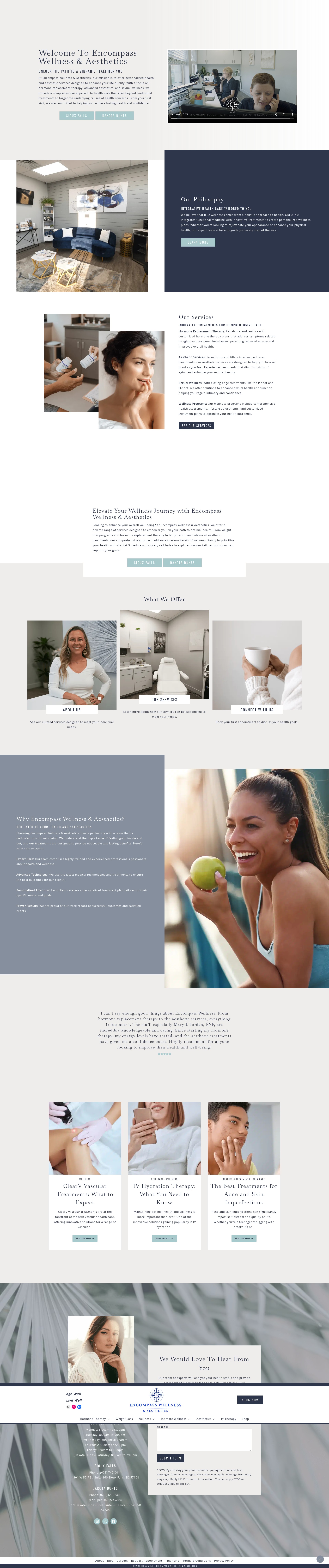 Screenshot of encompass-wellness.com