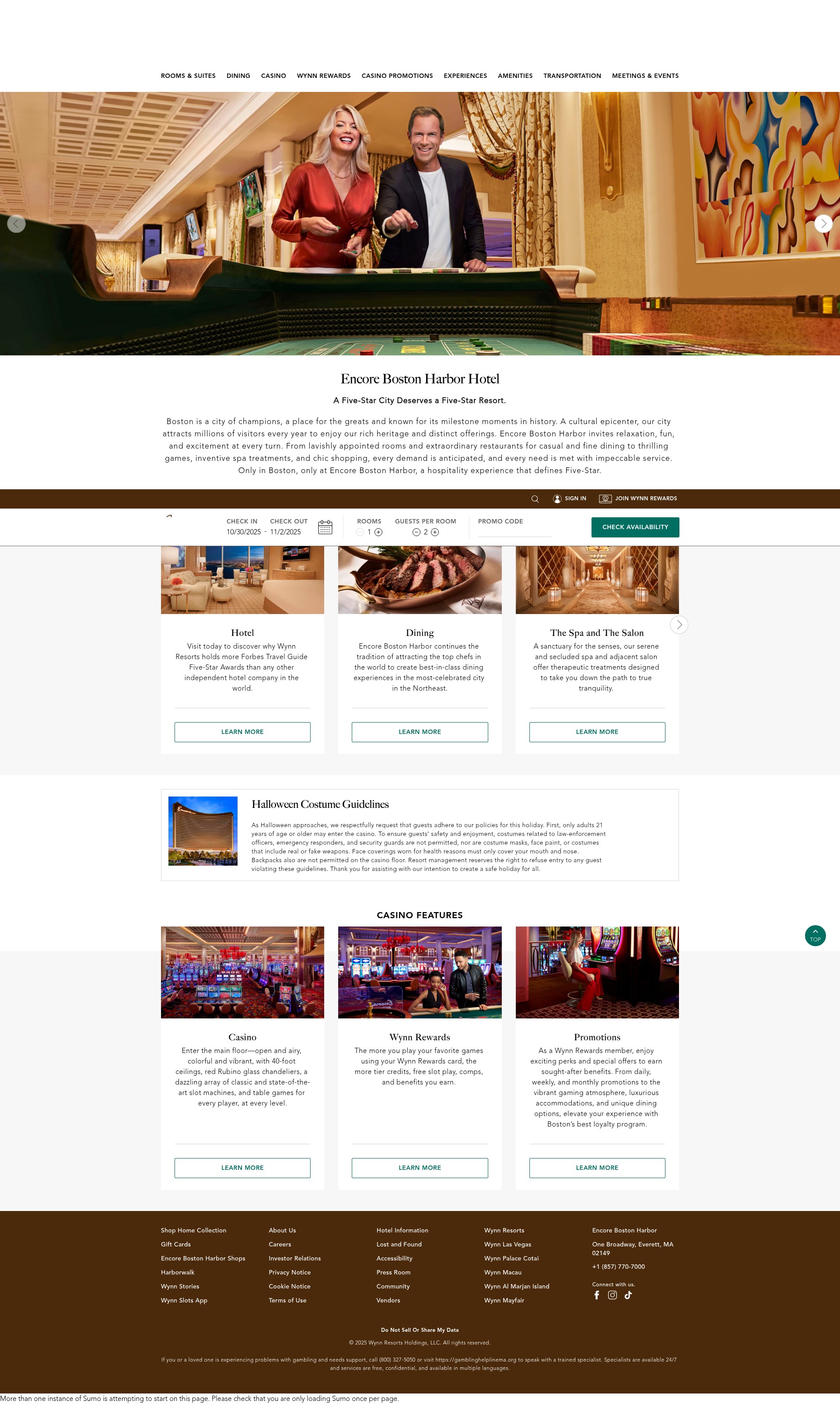 Screenshot of encorebostonharbor.com