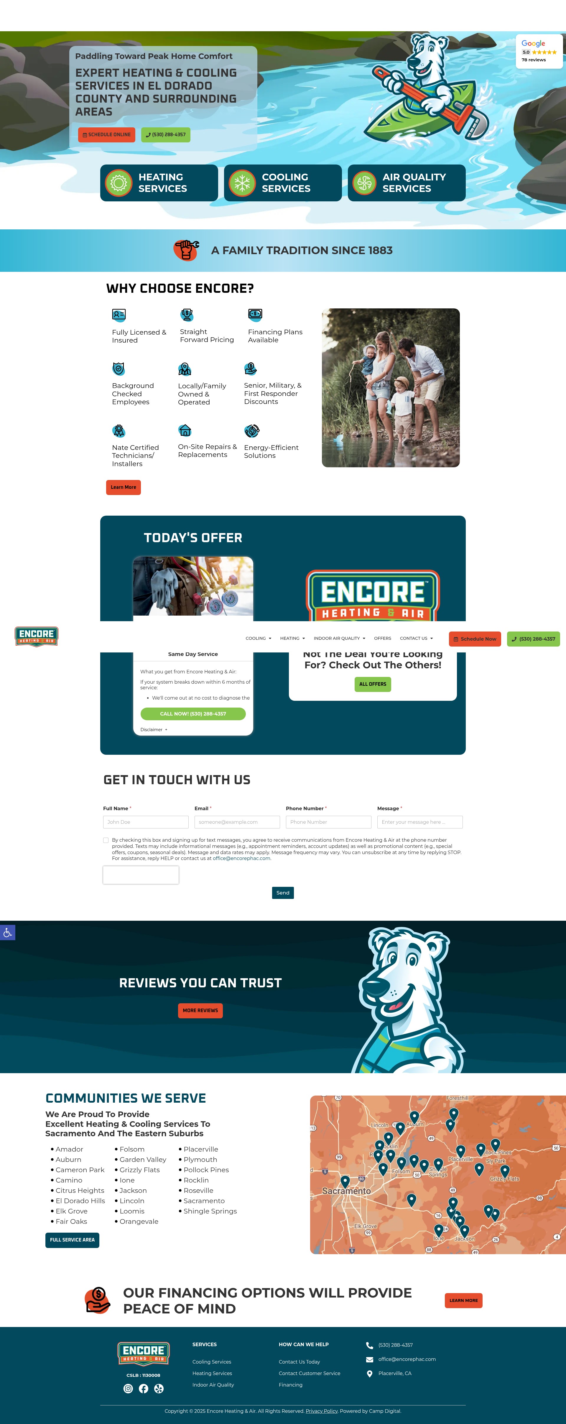 Screenshot of encorephac.com