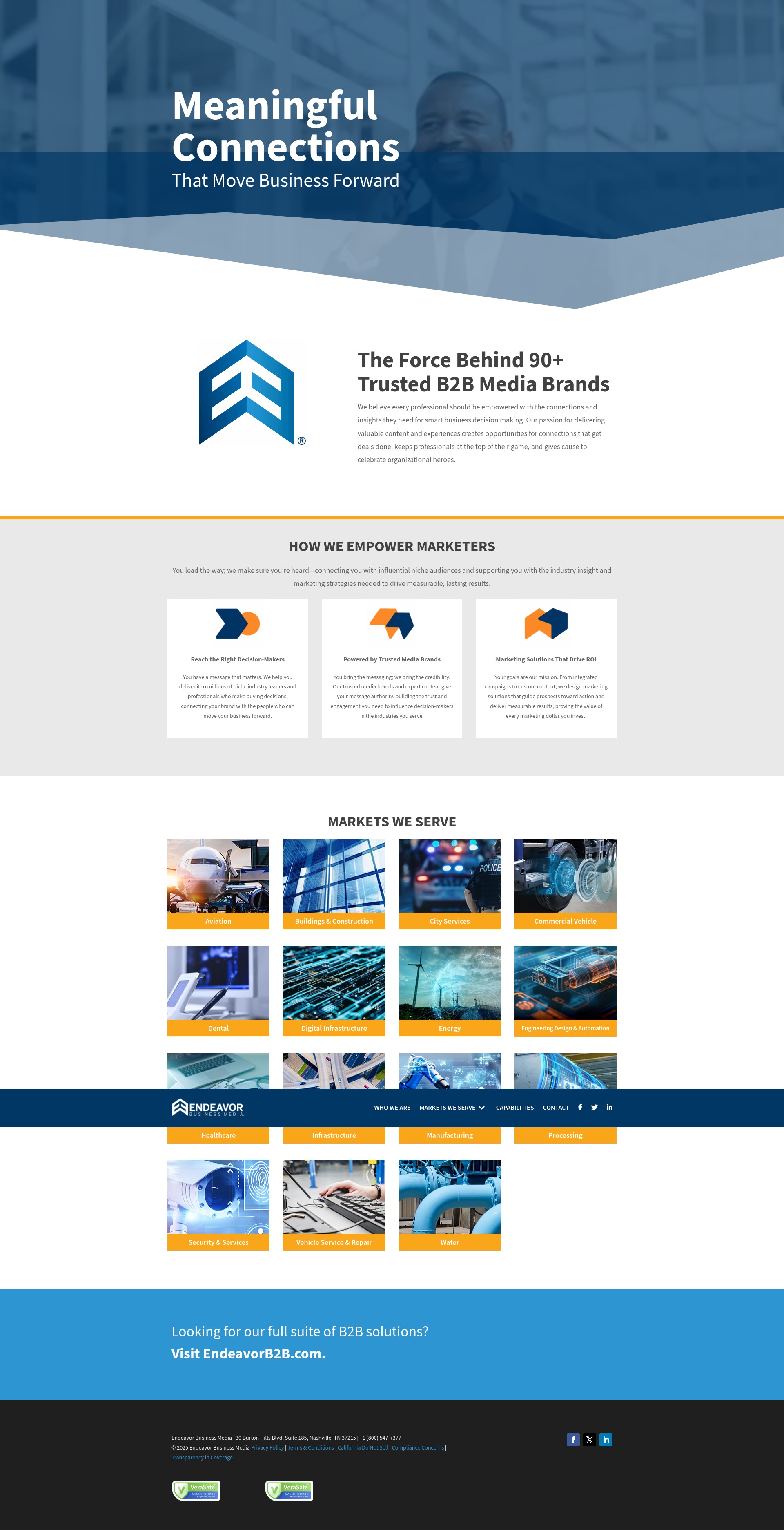 Screenshot of endeavorbusinessmedia.com