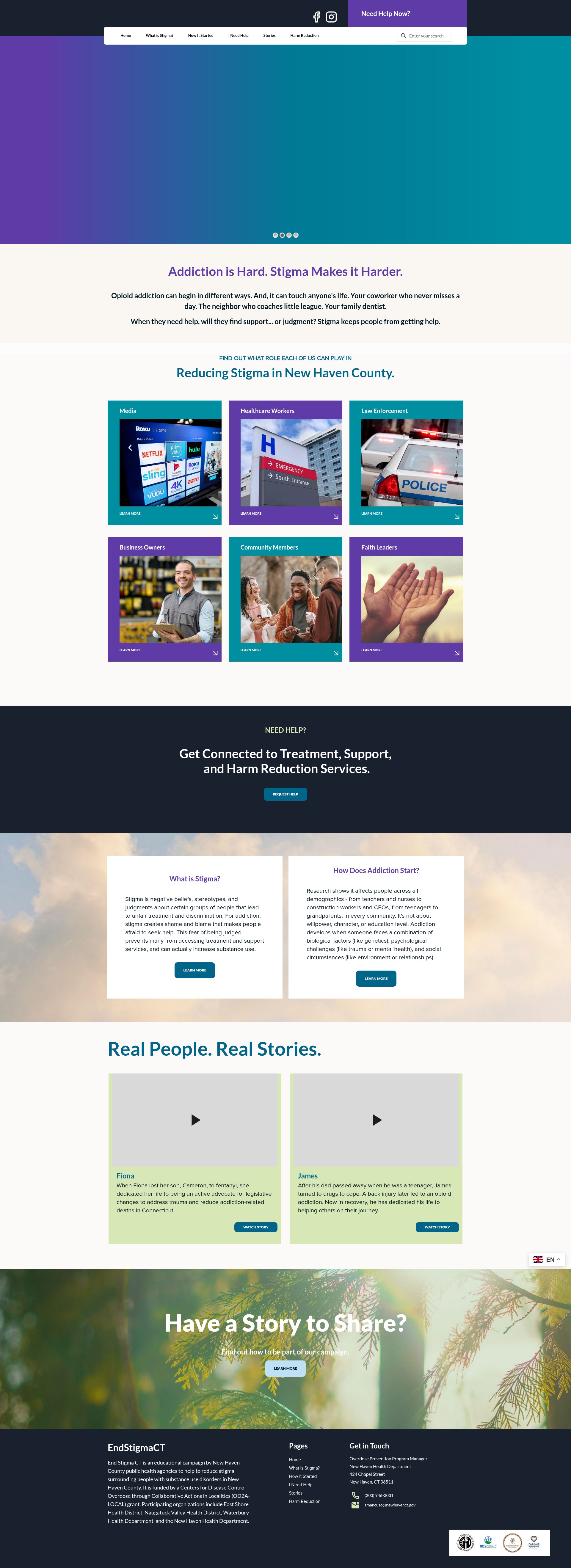 Screenshot of endstigmact.com