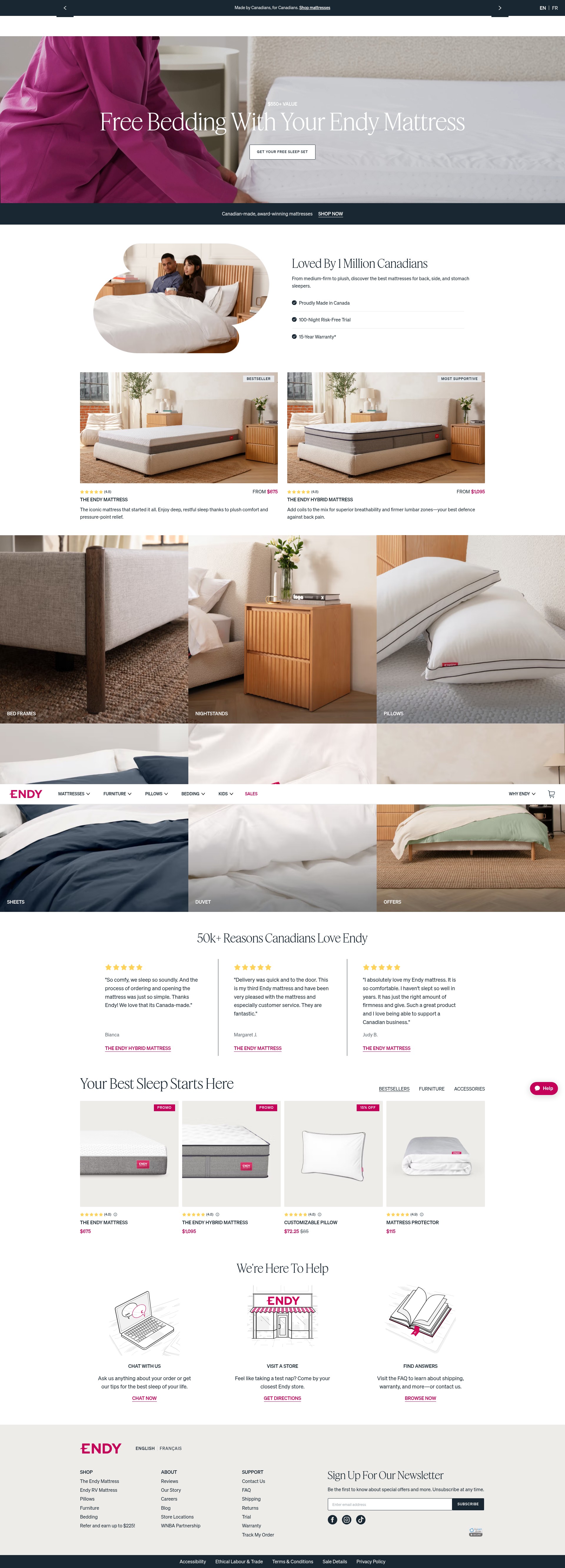 Screenshot of endy.com