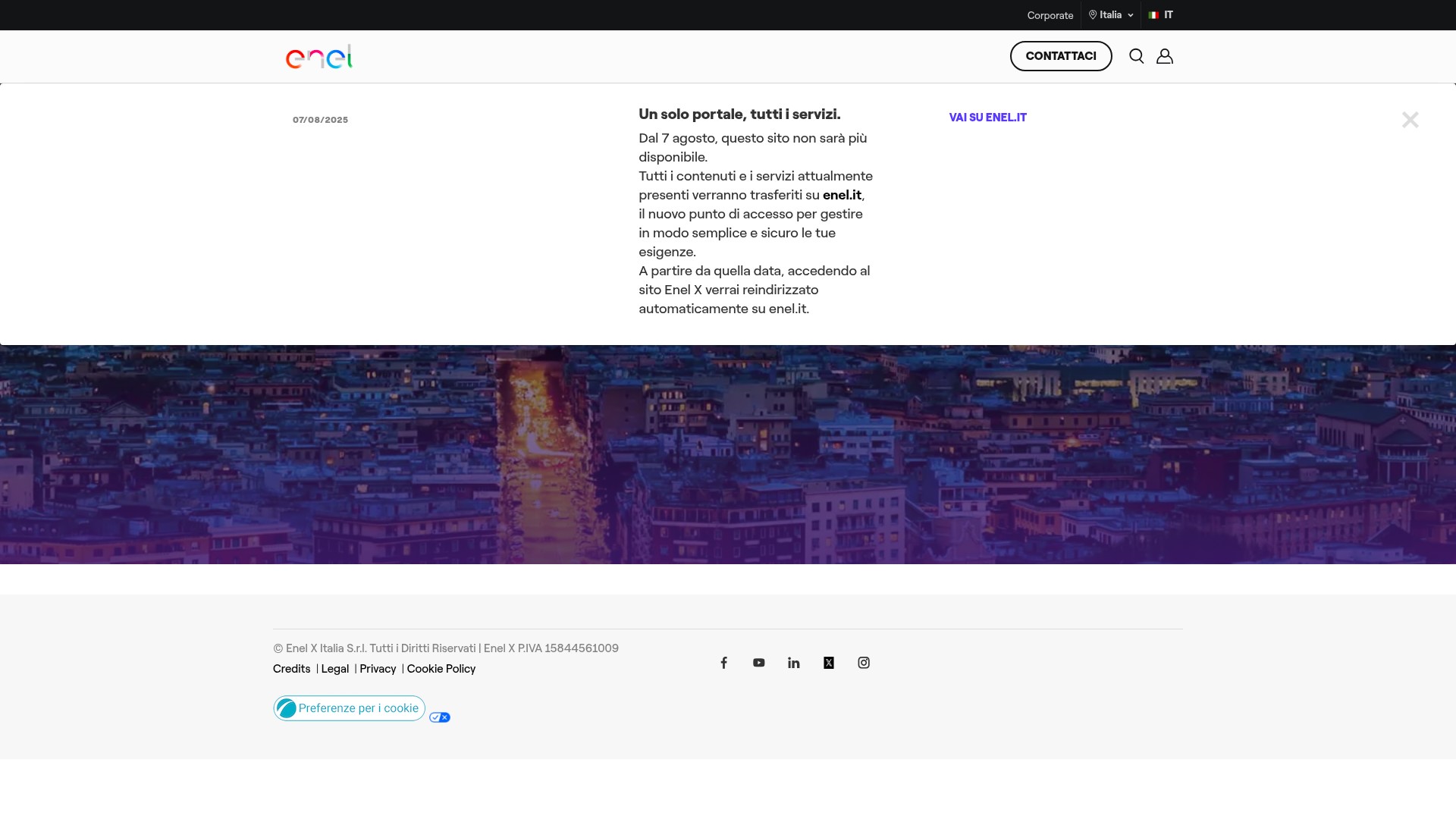 Screenshot of enelx.com