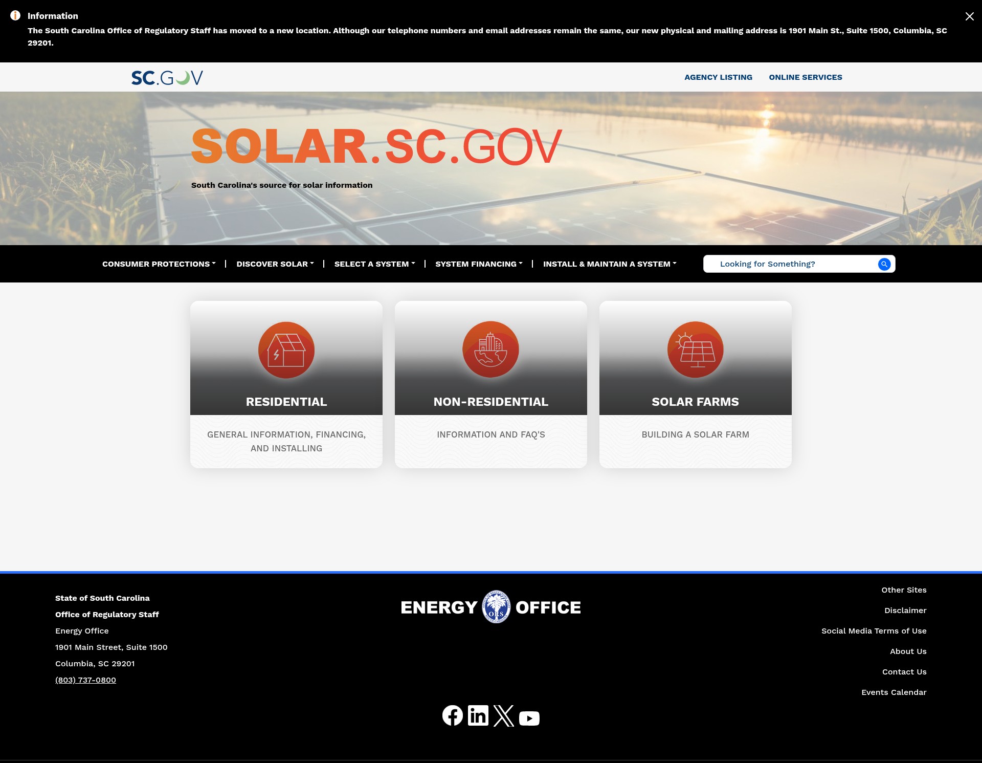 Screenshot of energy.sc.gov