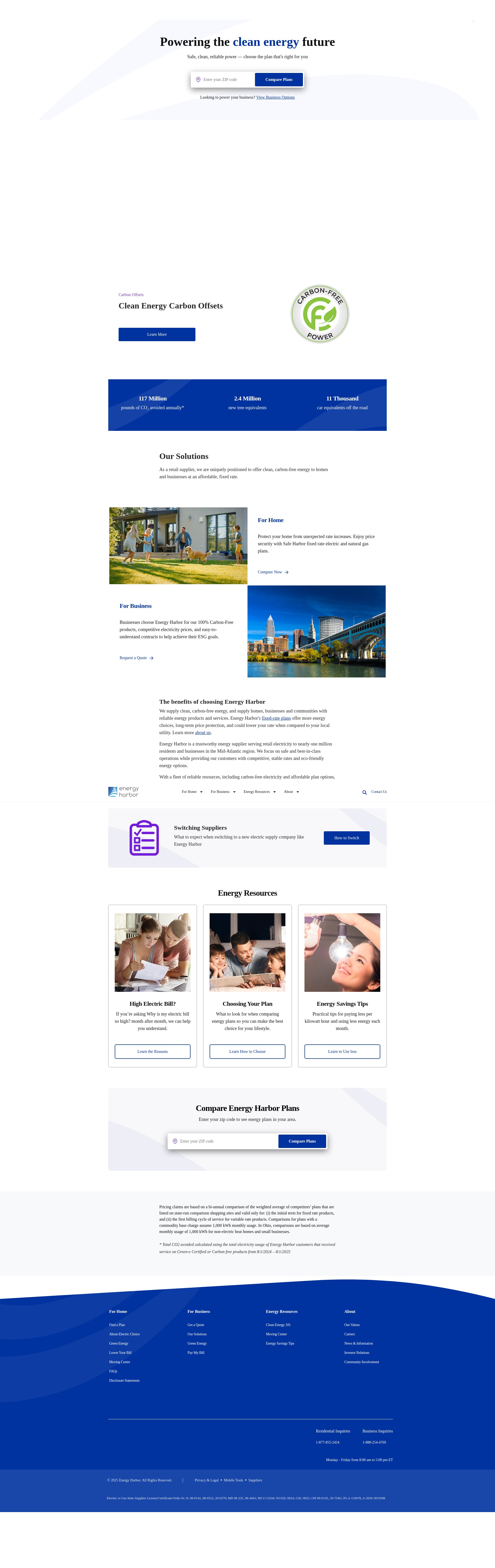 Screenshot of energyharbor.com