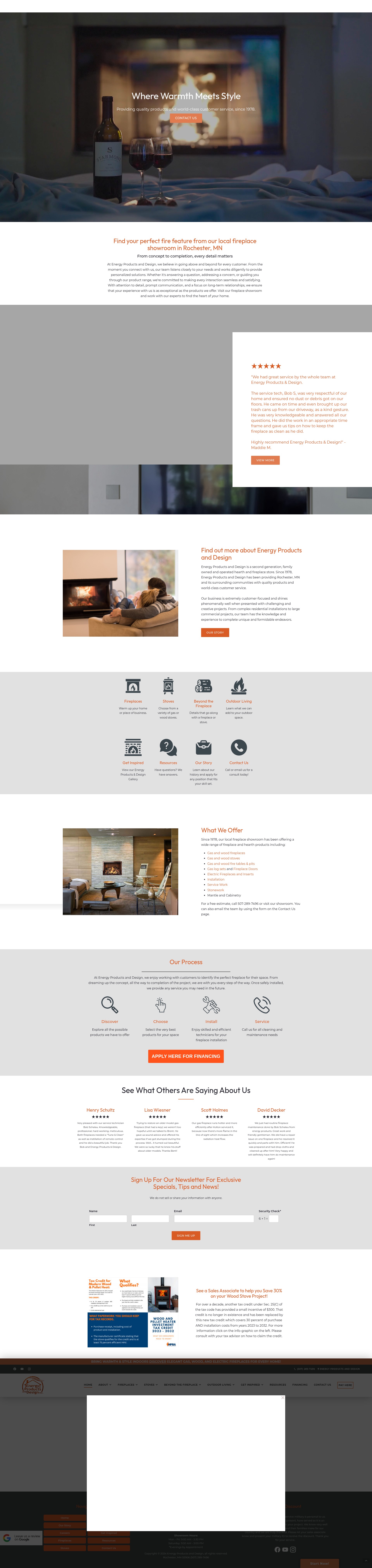 Screenshot of energyproductsanddesign.com