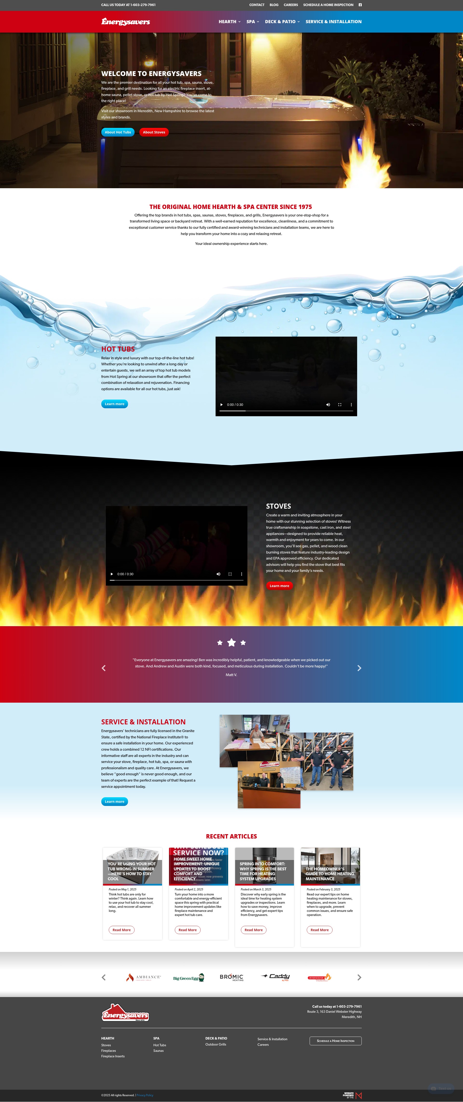 Screenshot of energysaversnh.com