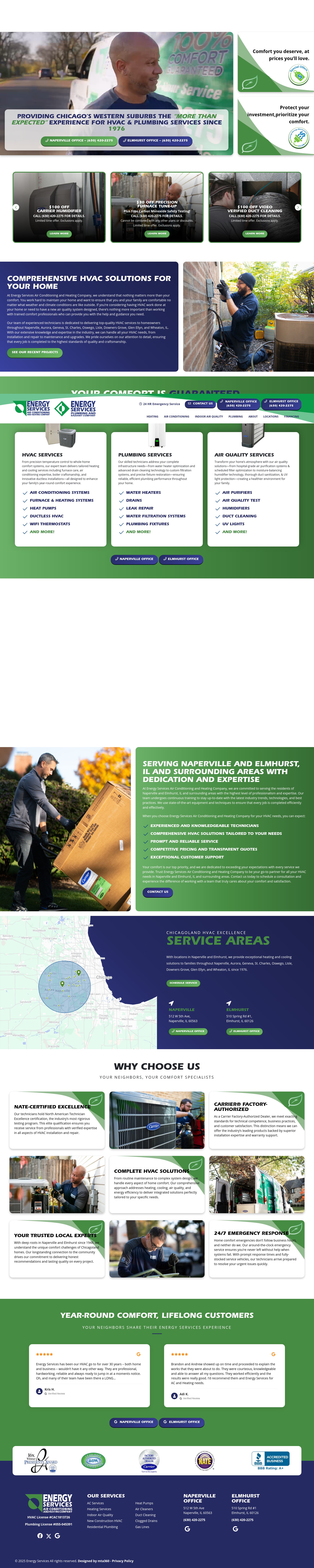 Screenshot of energyserv.com