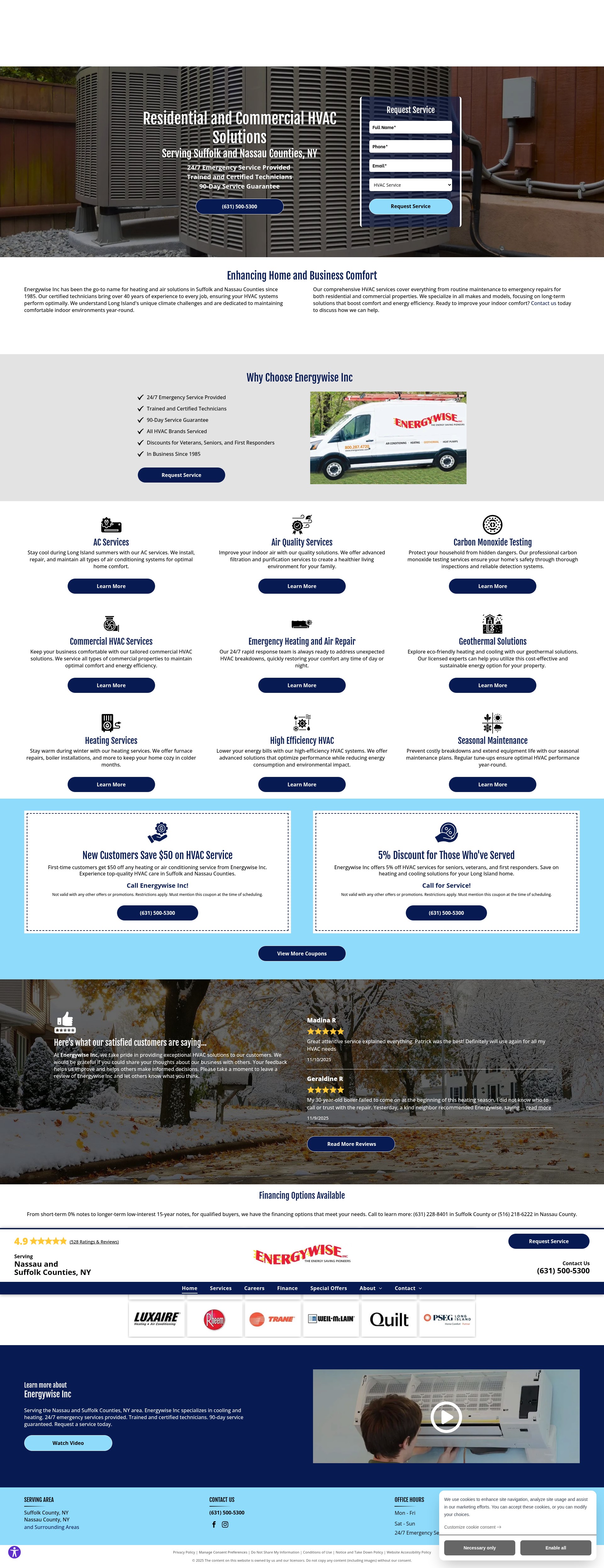 Screenshot of energywiseac.com
