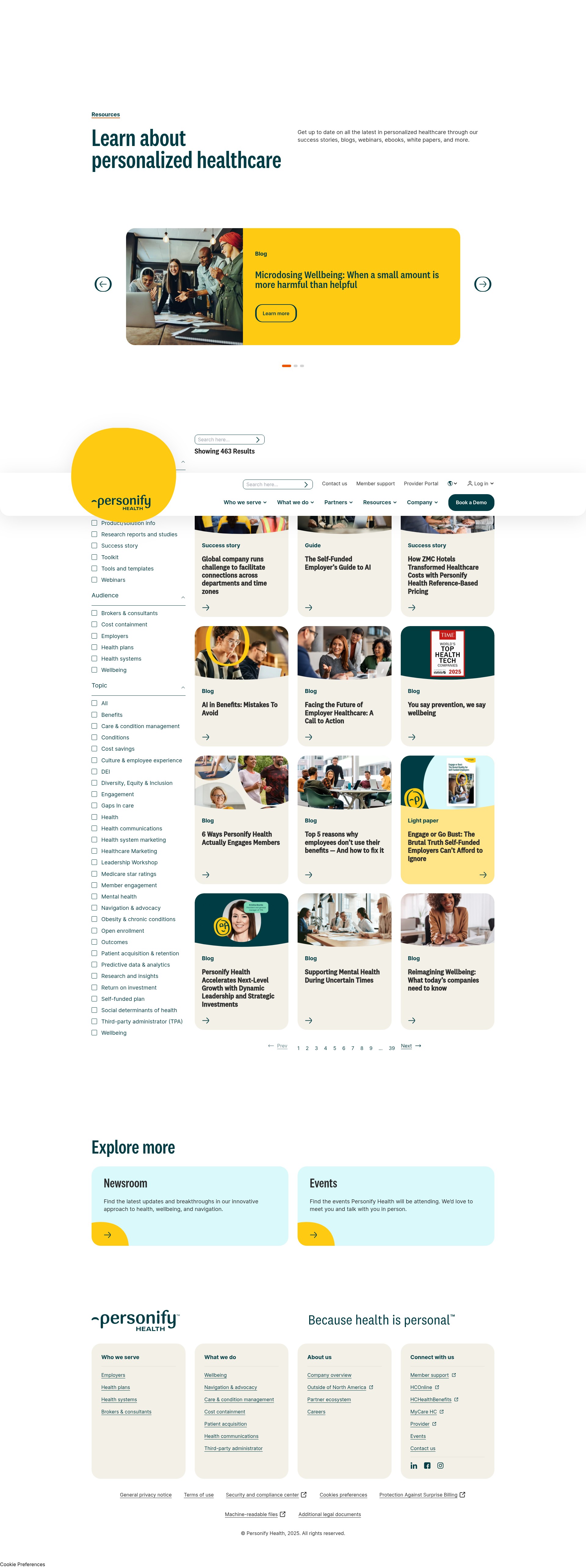 Screenshot of engage.personifyhealth.com