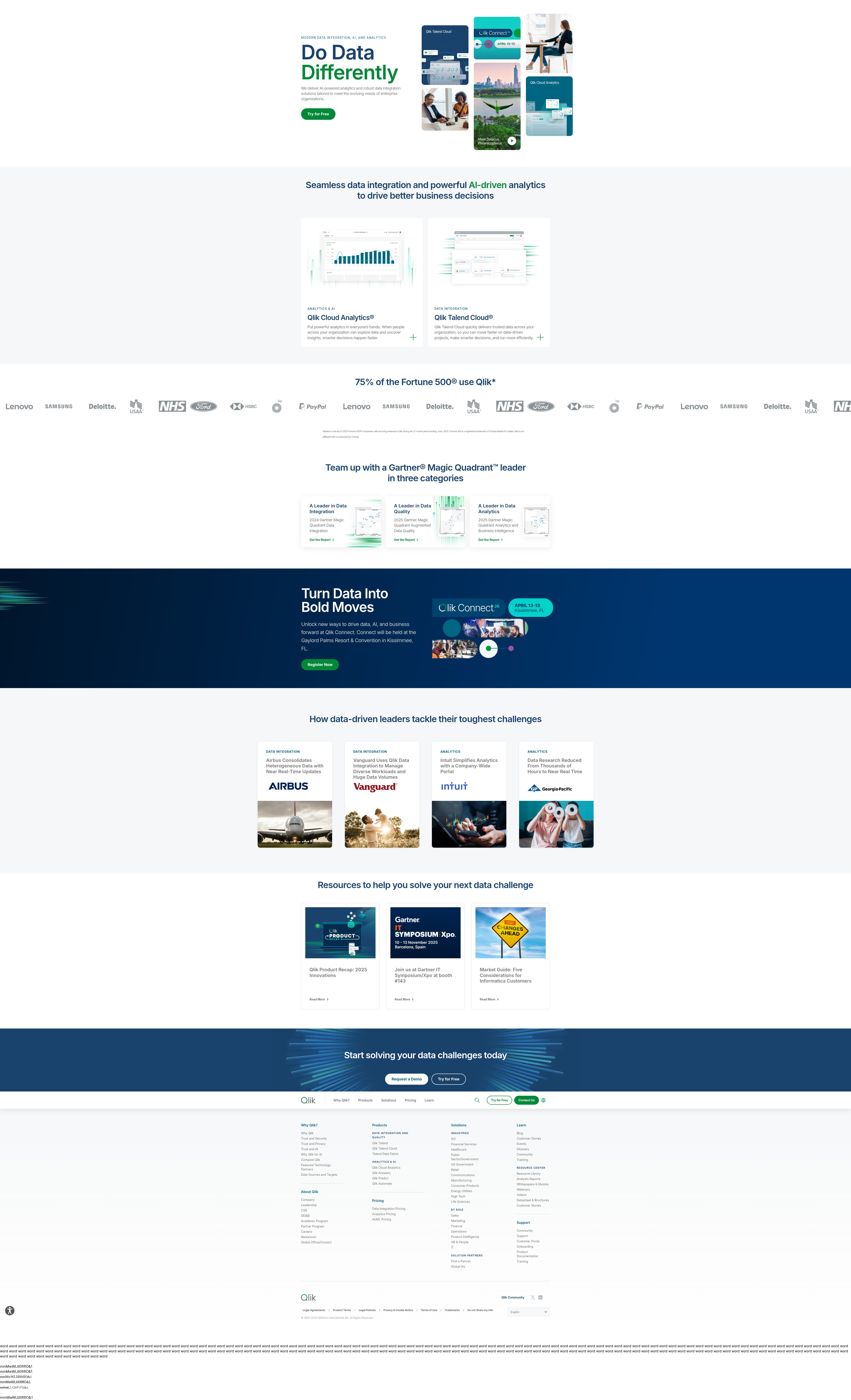 Screenshot of engage.qlik.com