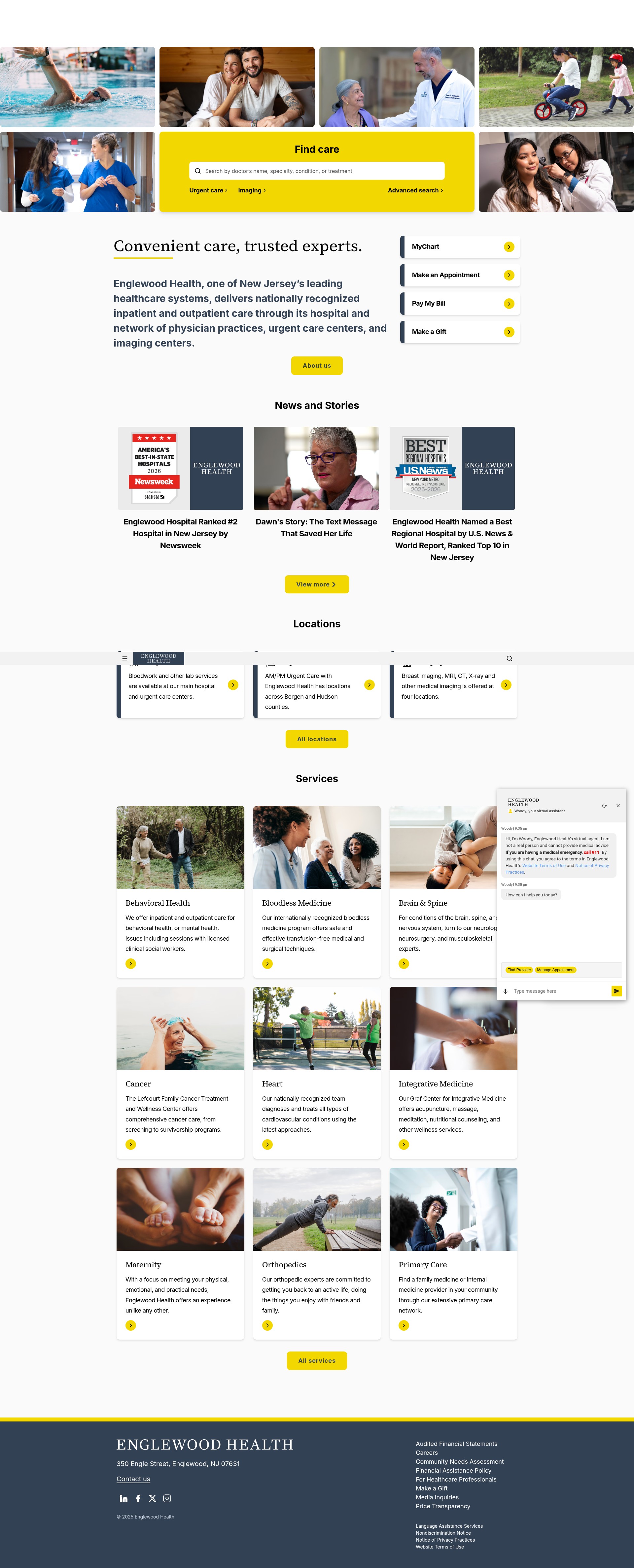 Screenshot of englewoodhealth.org
