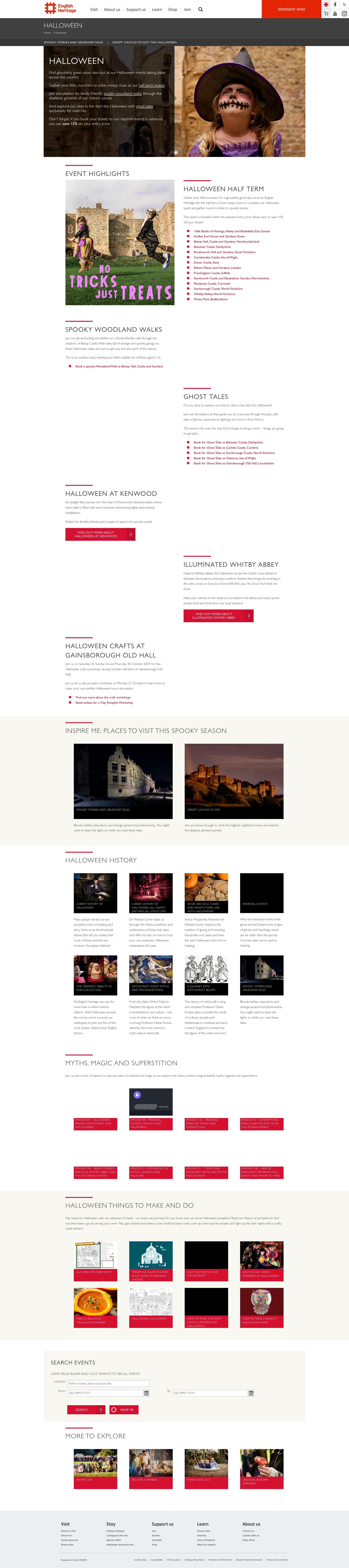 Screenshot of english-heritage.org.uk
