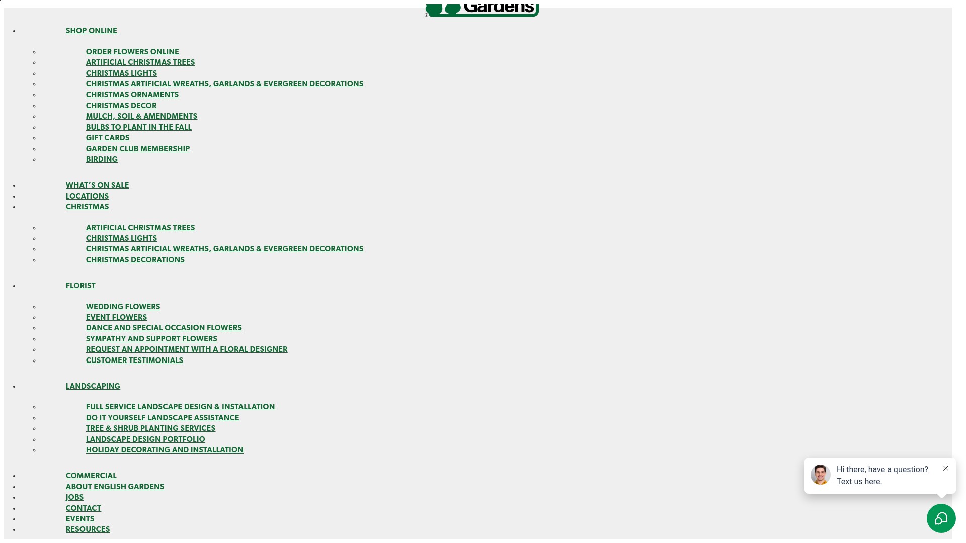 Screenshot of englishgardens.com