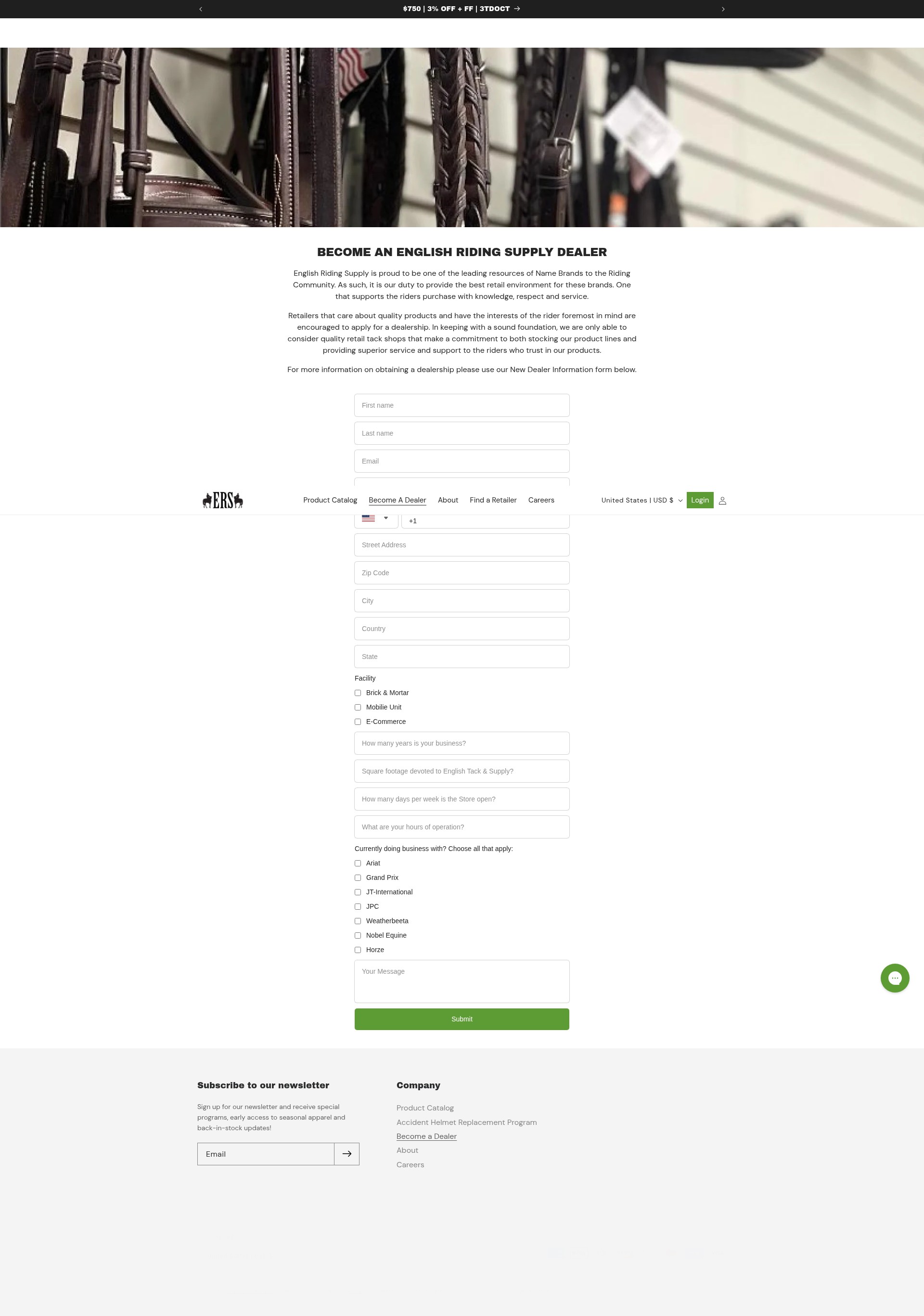 Screenshot of englishridingsupply.com