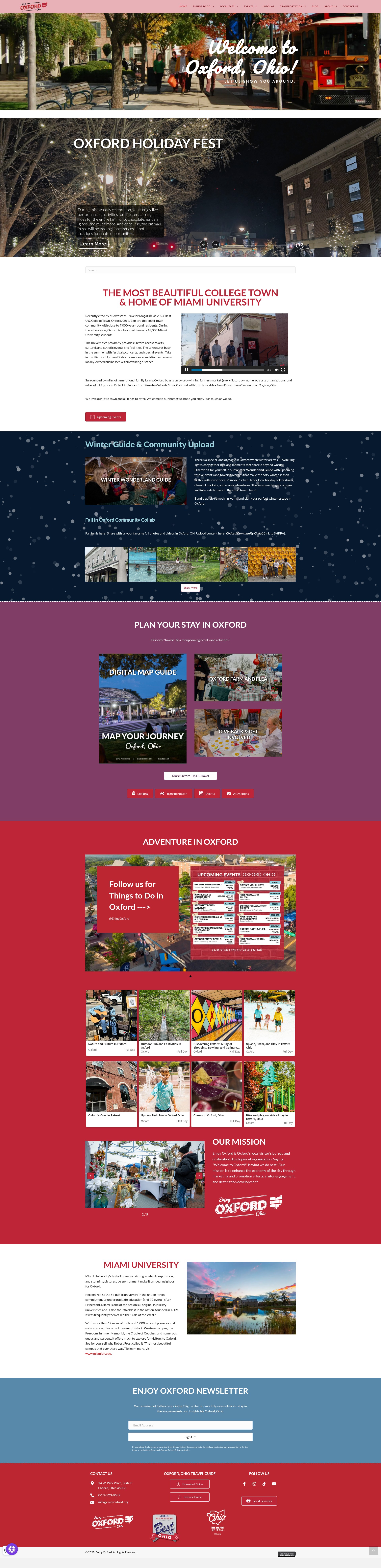 Screenshot of enjoyoxford.org