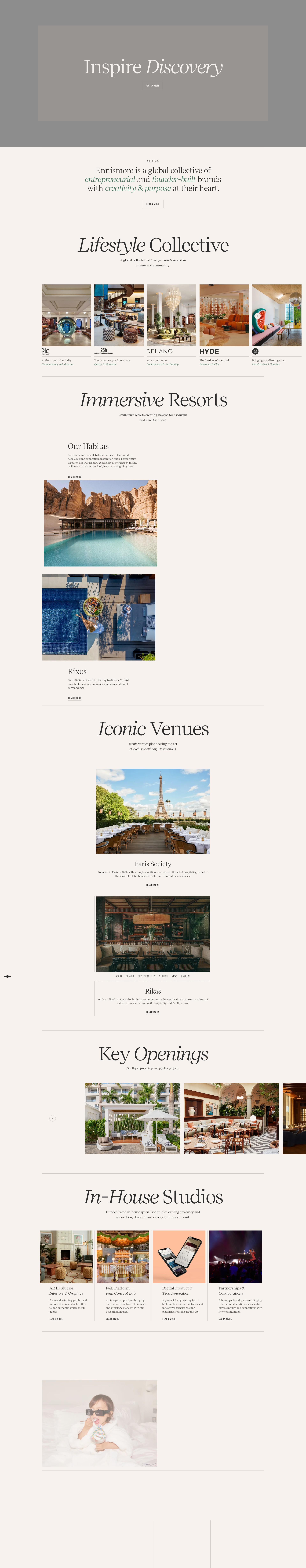 Screenshot of ennismore.com