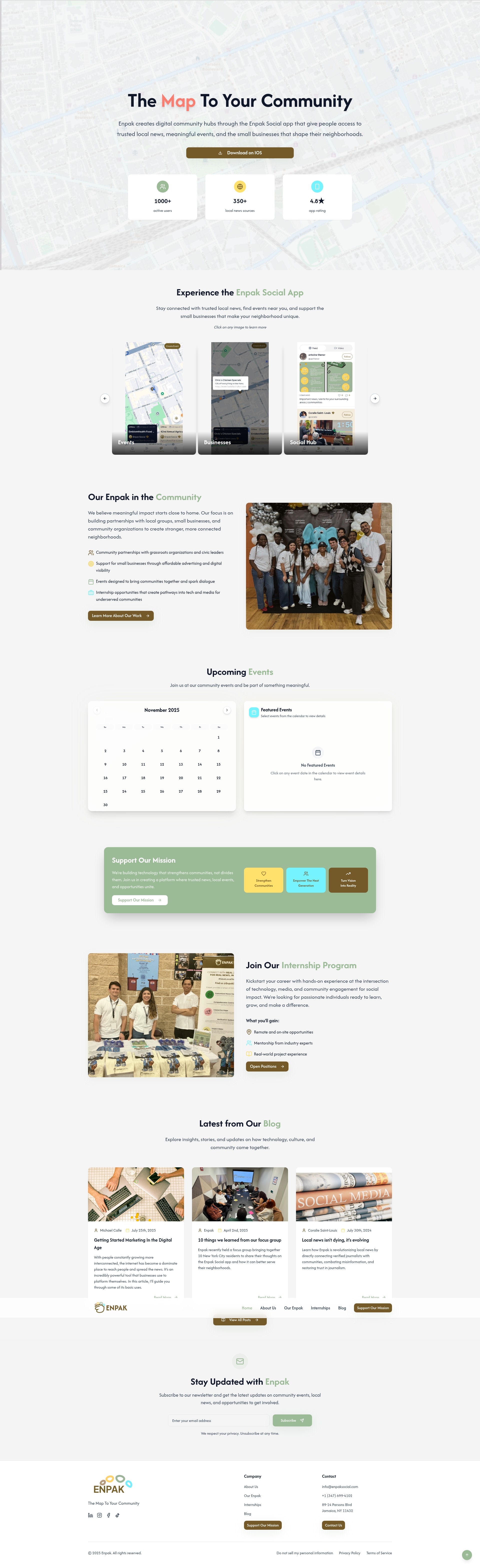 Screenshot of enpaksocial.com