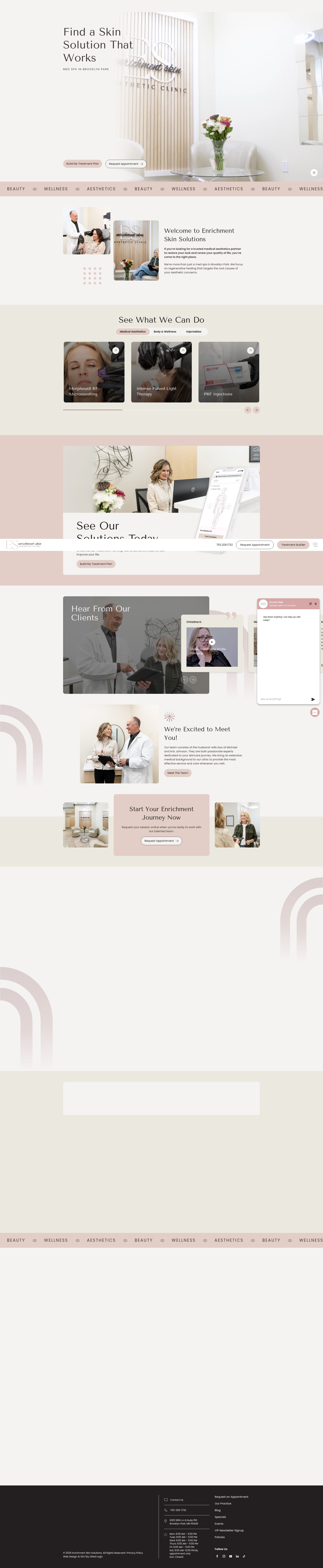 Screenshot of enrichmentskinsolutions.com