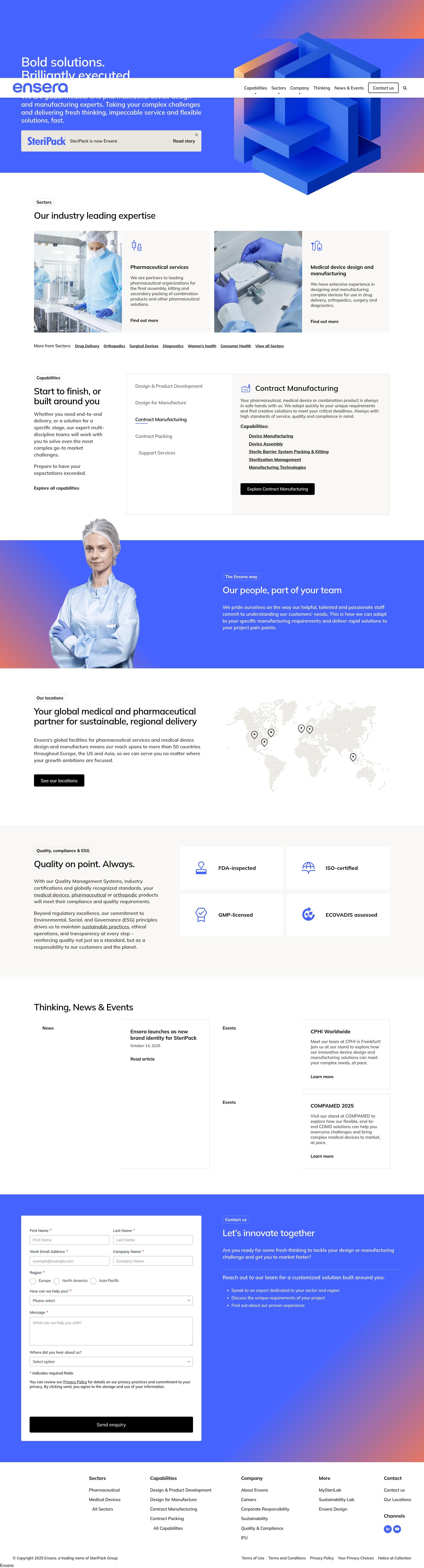Screenshot of ensera.com