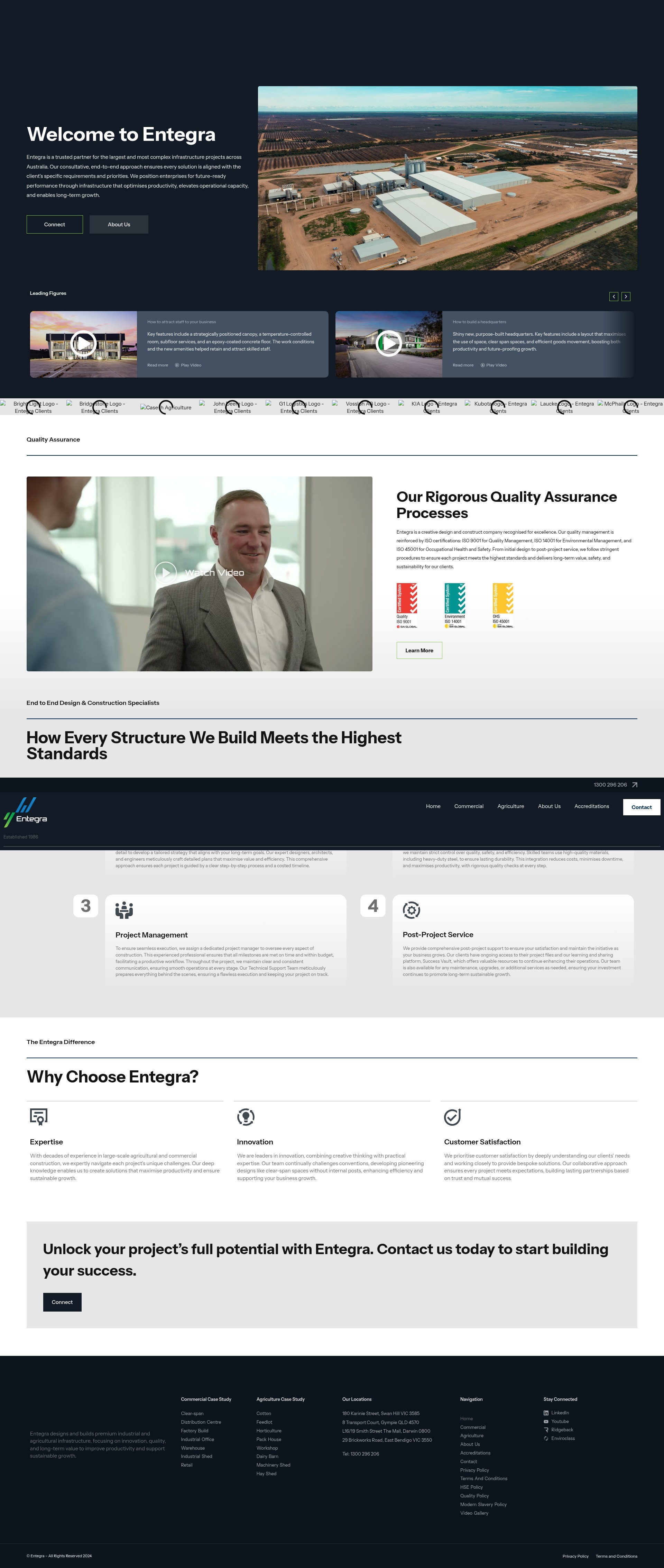 Screenshot of entegra.com.au
