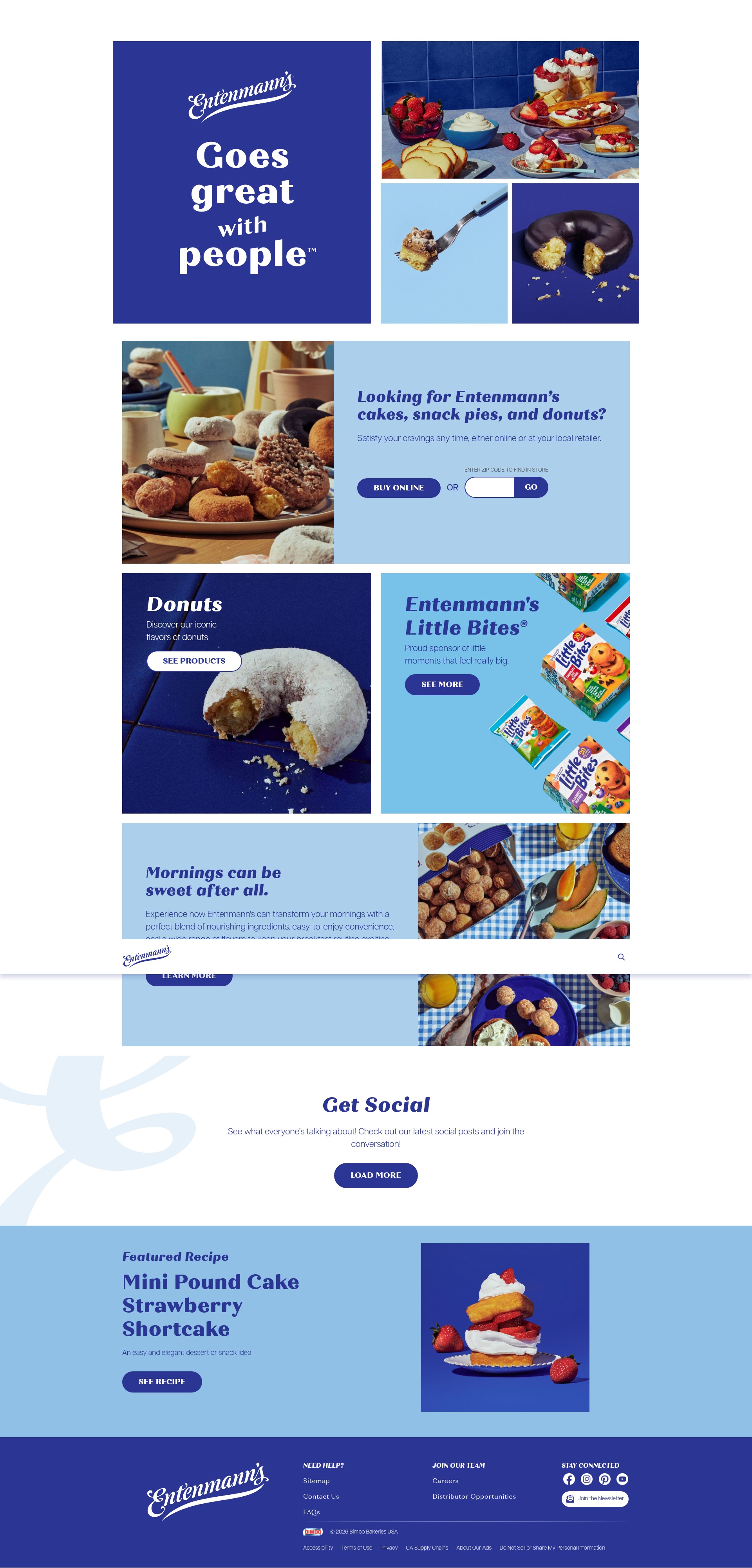 Screenshot of entenmanns.com