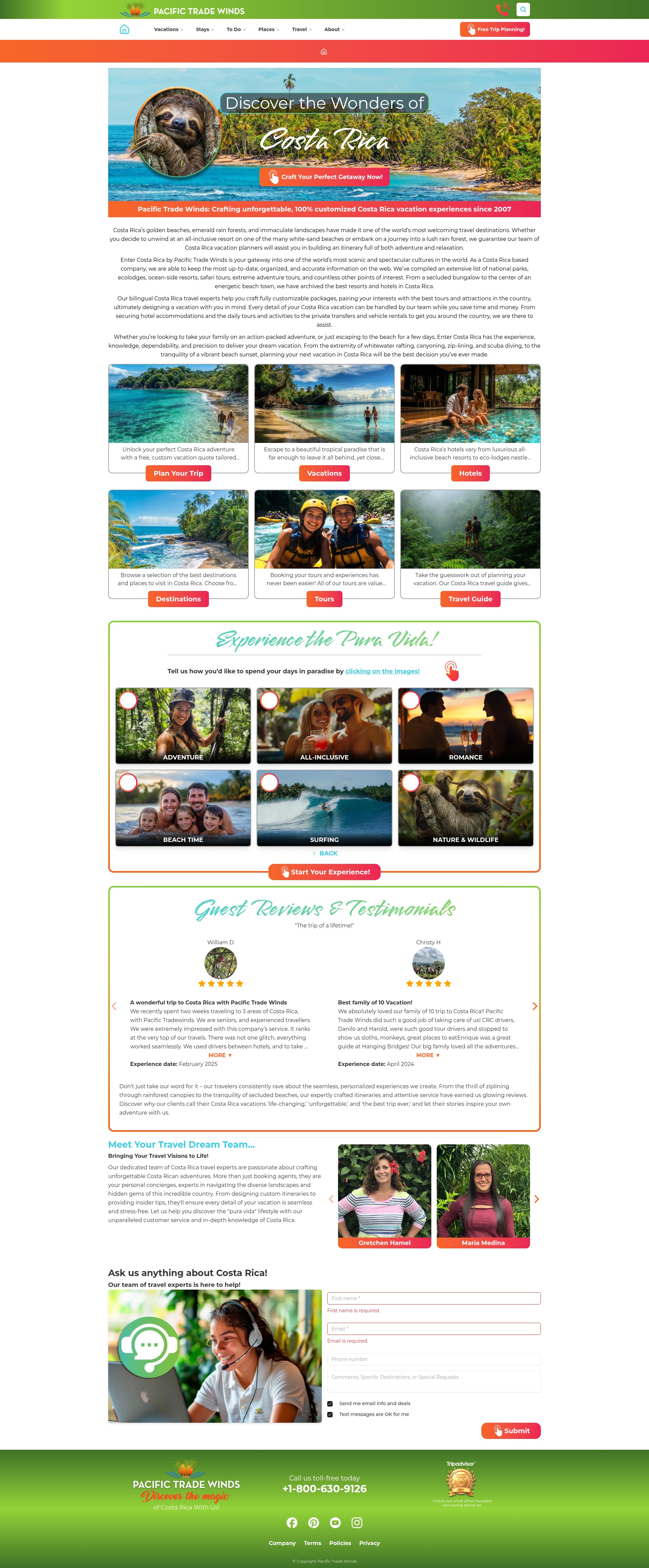 Screenshot of entercostarica.com