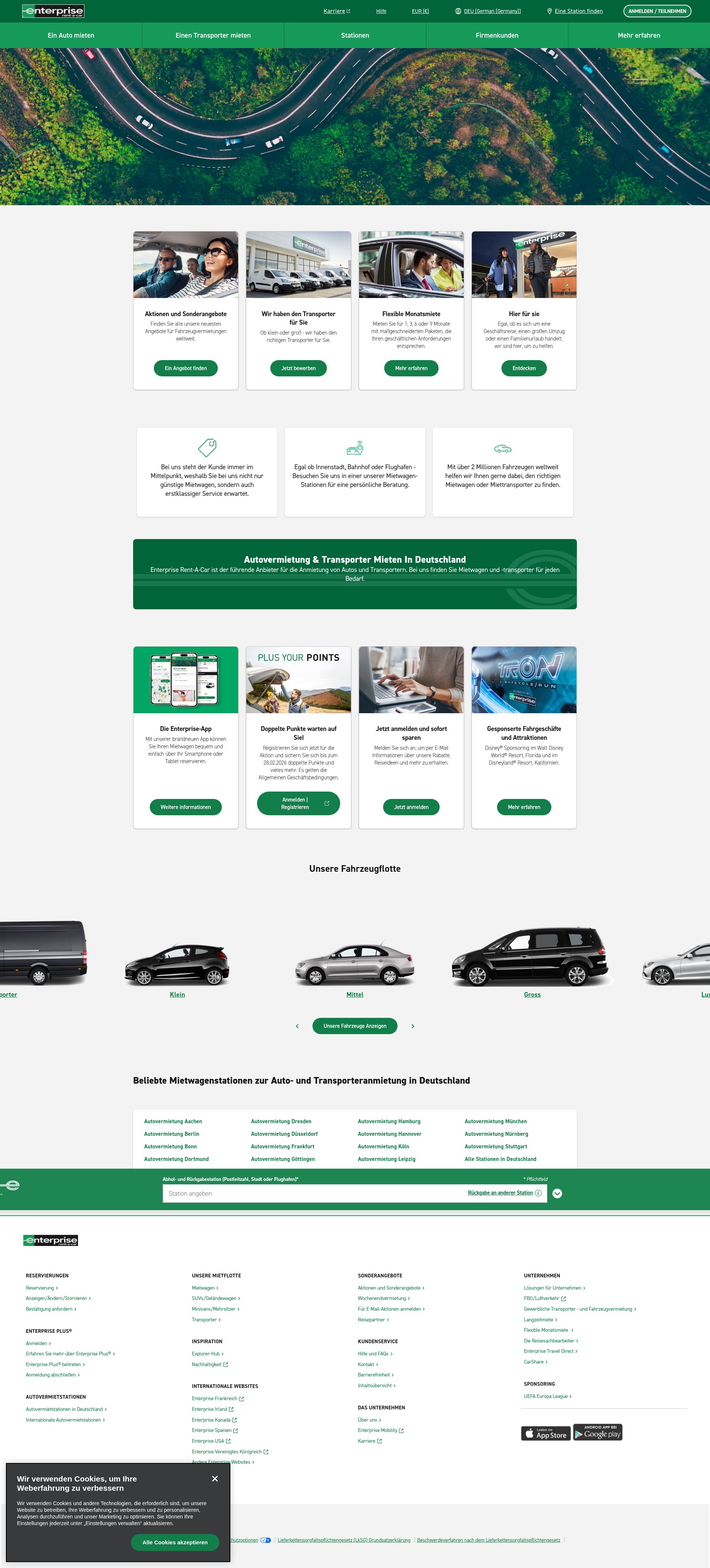 Screenshot of enterprise.de