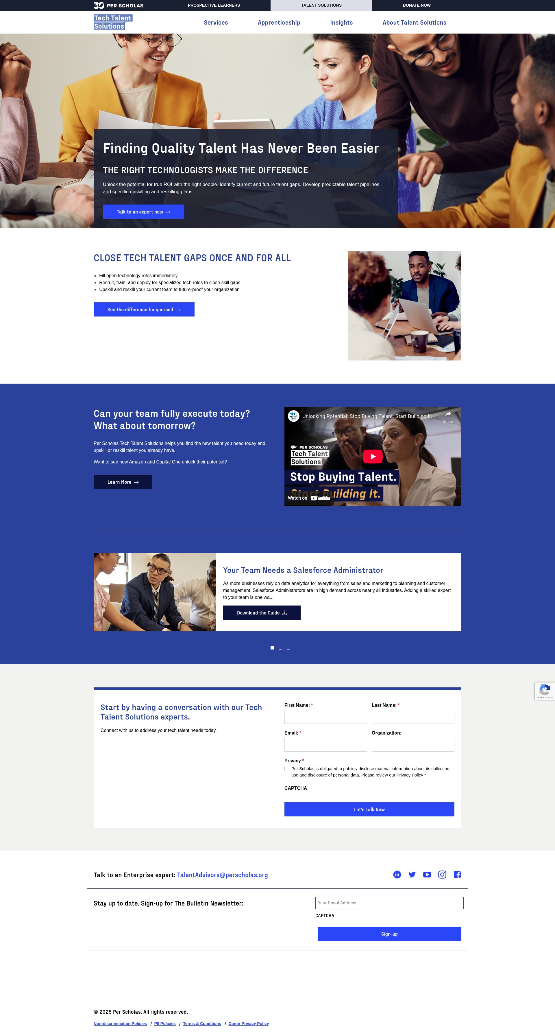 Screenshot of enterprise.perscholas.org