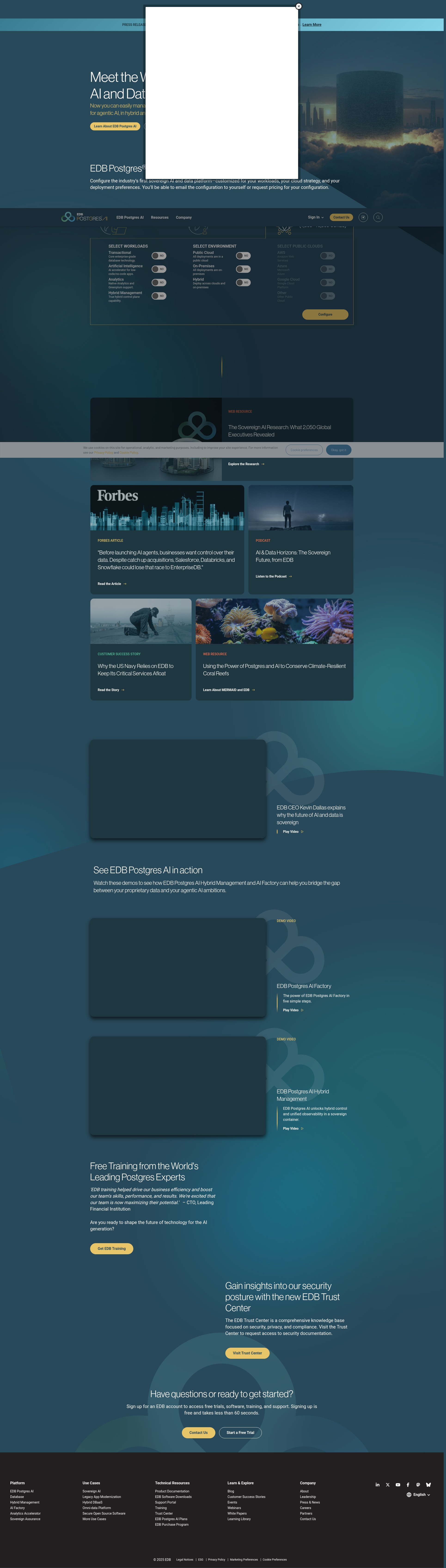 Screenshot of enterprisedb.com
