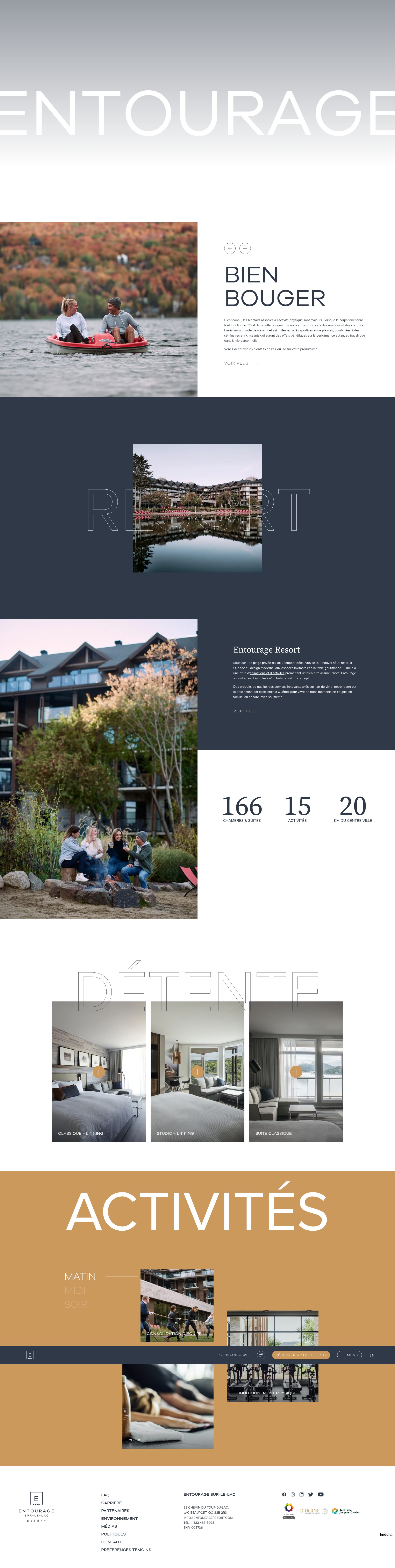Screenshot of entourageresort.com