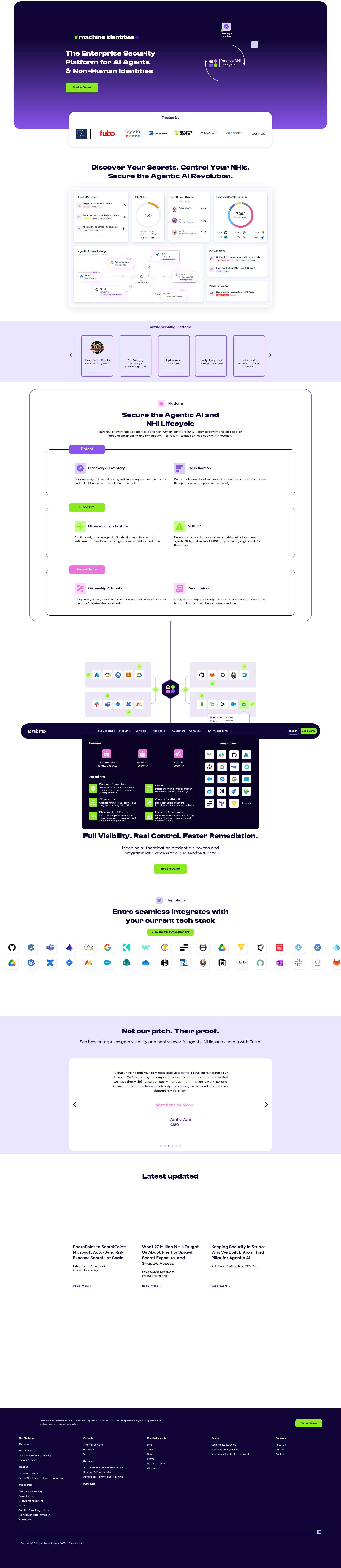 Screenshot of entro.security